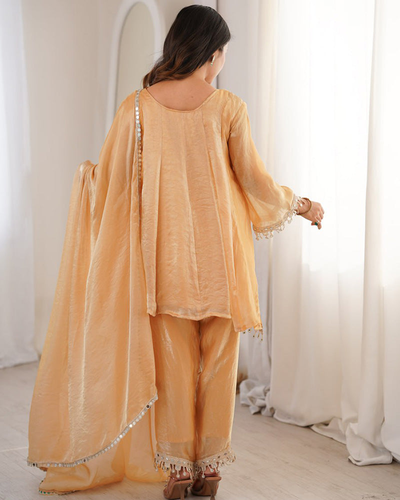 Regal Fendi Silk Embroidered Festive Palazzo Suit for Women