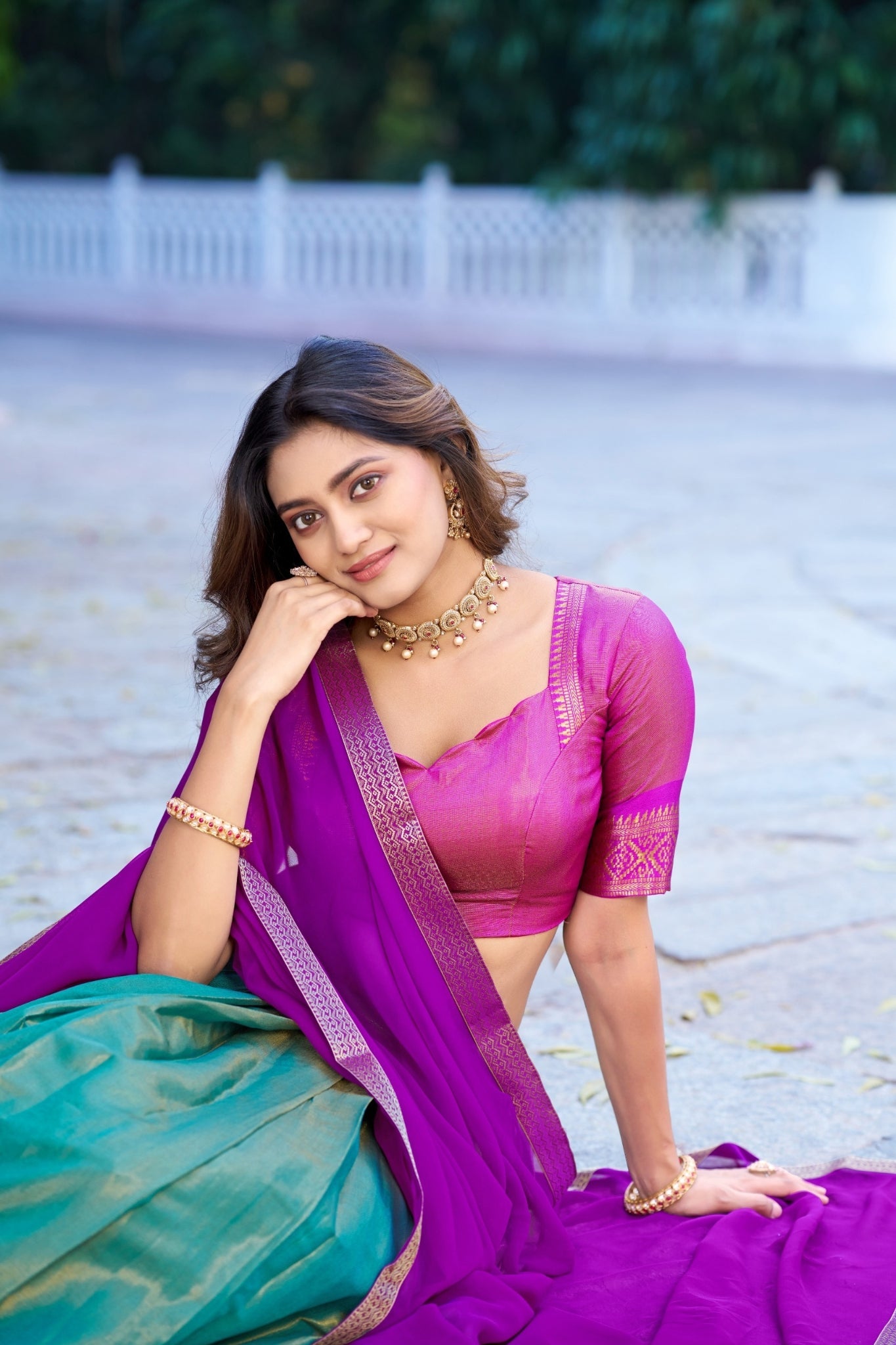 See Green Trending Kanchipuram Silk Designer Lehenga Choli