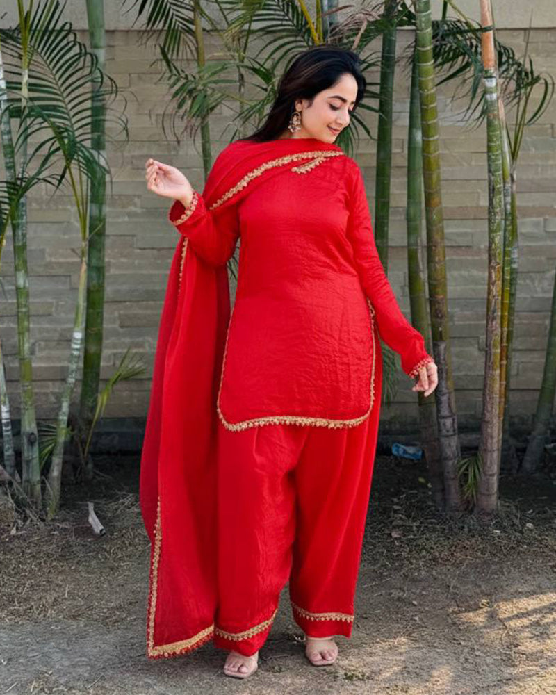Eternal Baby Fendi Satin Silk Ethnic Kurti Suit for Women
