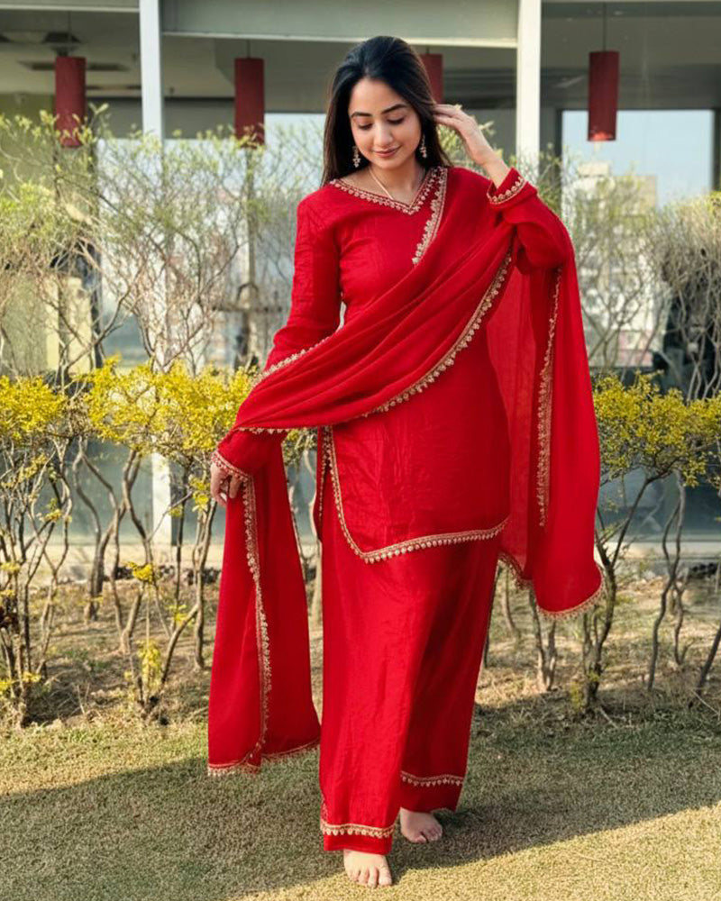 Eternal Baby Fendi Satin Silk Ethnic Kurti Suit for Women