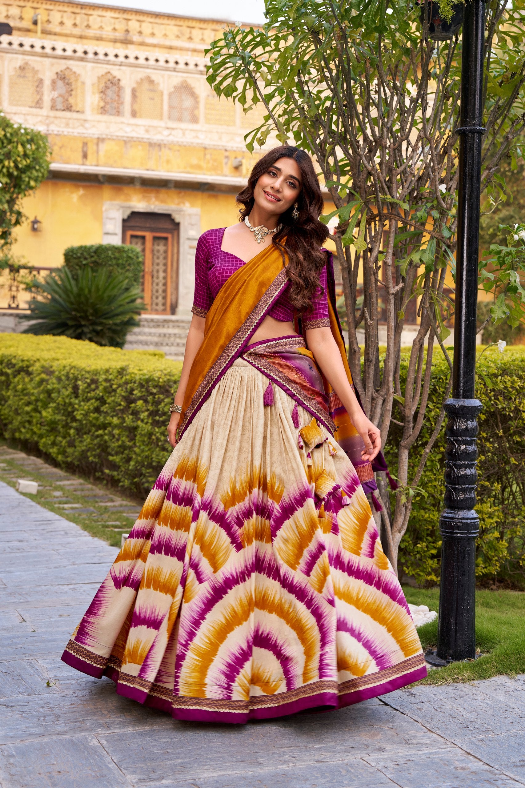 Silk Digital Printed Festive Wear Lehenga Choli for Women