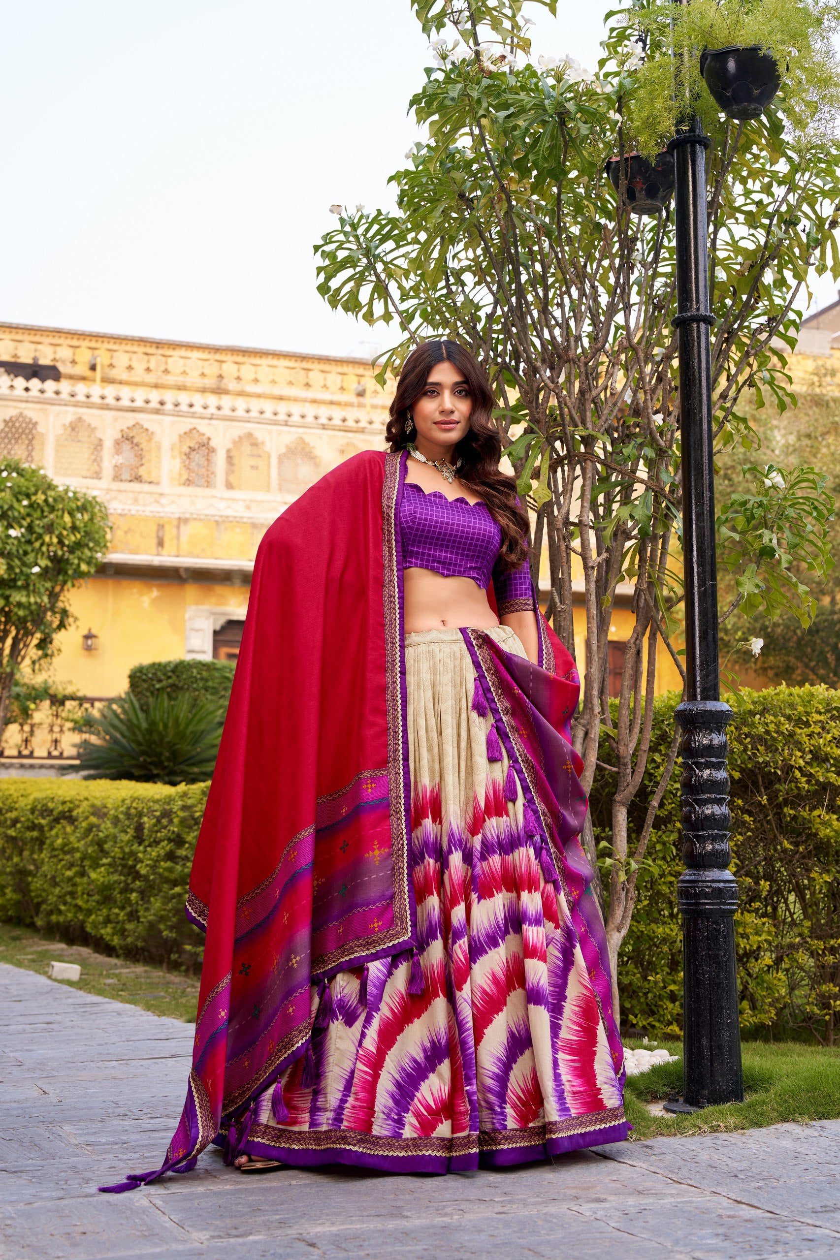 Silk Digital Printed Festive Wear Lehenga Choli for Women