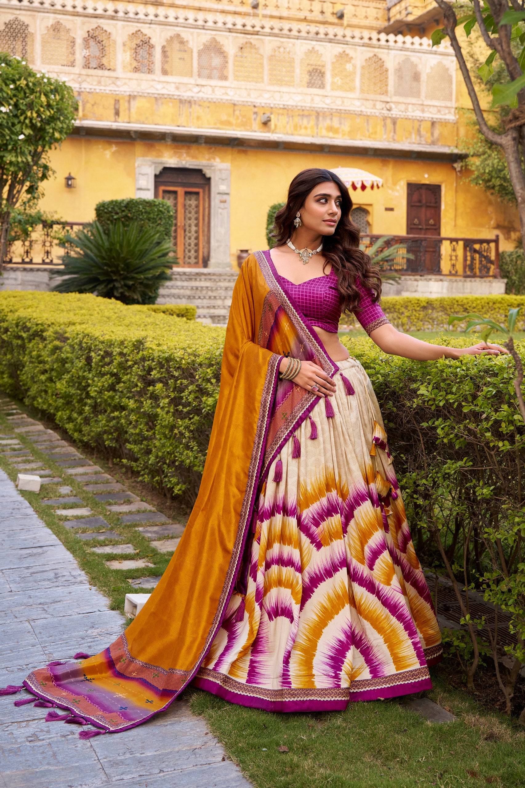 Silk Digital Printed Festive Wear Lehenga Choli for Women