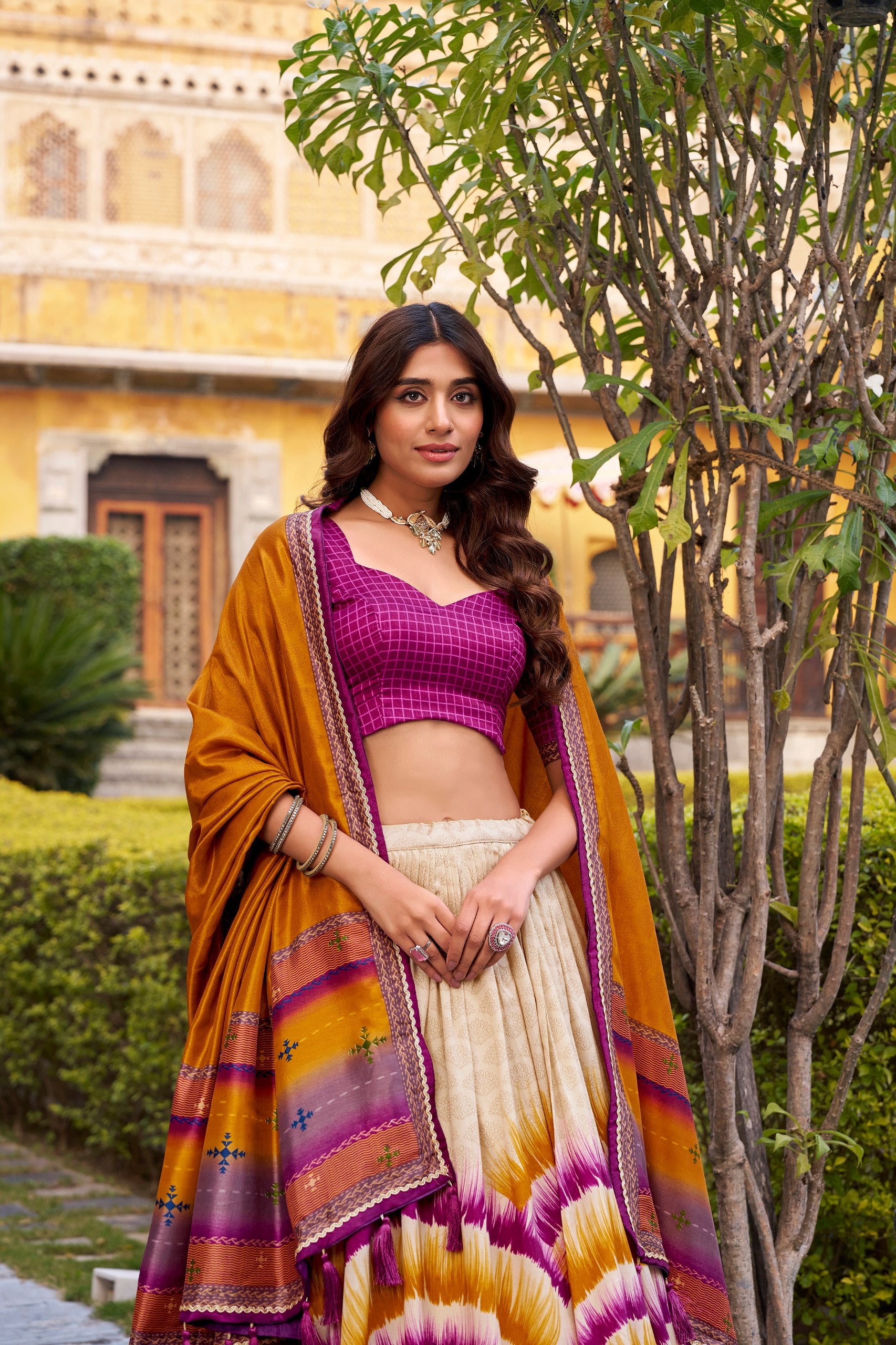 Silk Digital Printed Festive Wear Lehenga Choli for Women