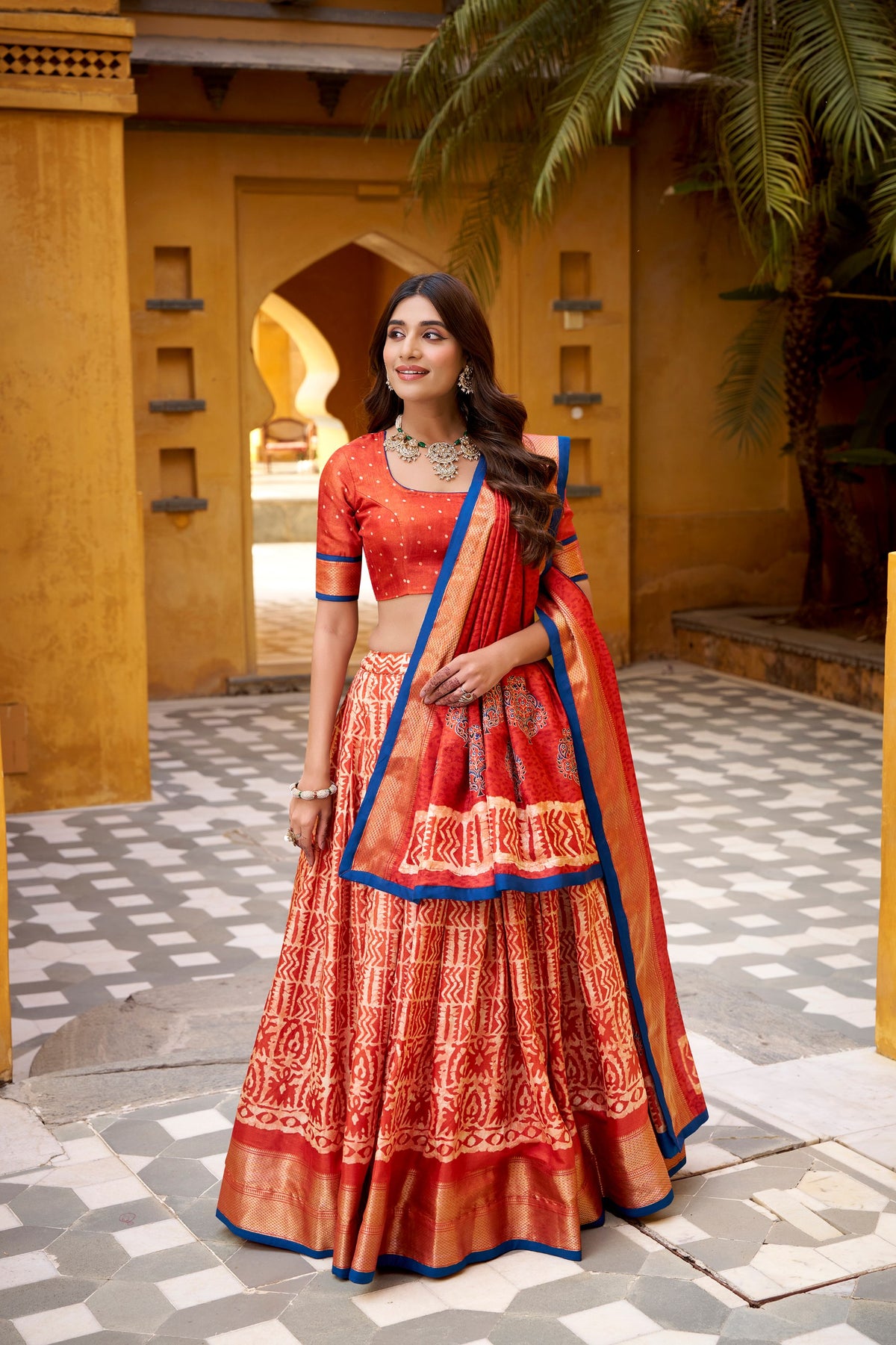 Dola Silk Printed Function Wear Lehenga Choli for Women
