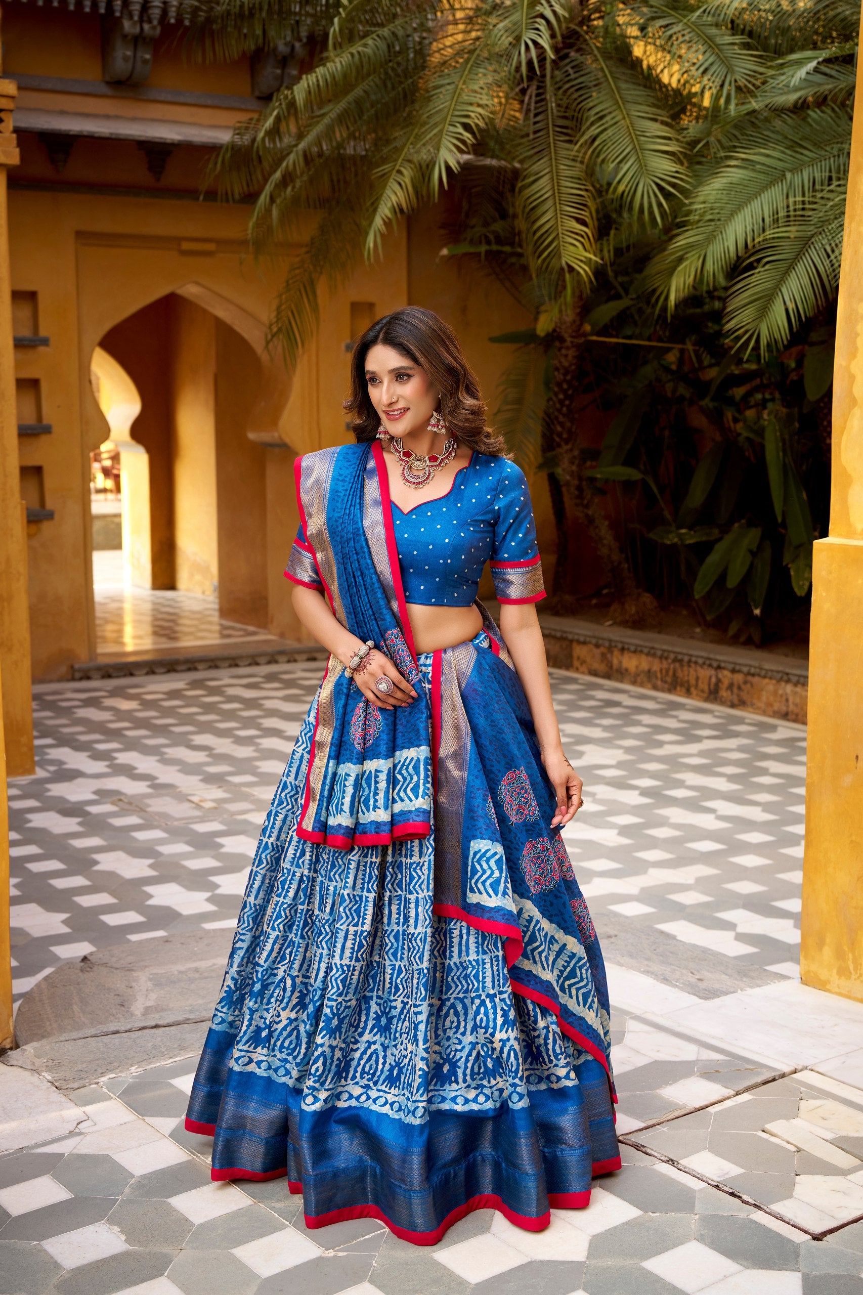 Dola Silk Printed Function Wear Lehenga Choli for Women