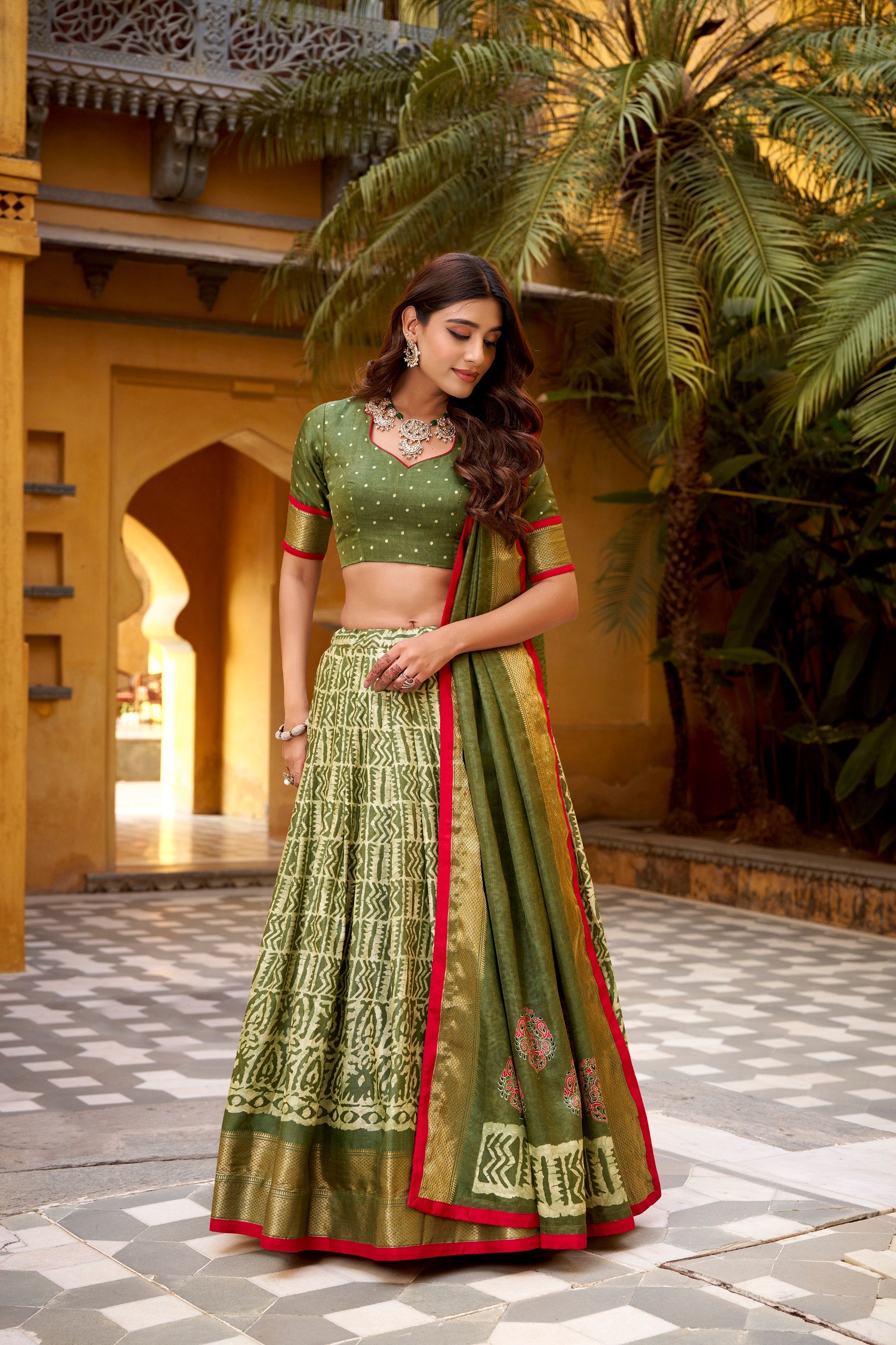 Dola Silk Printed Function Wear Lehenga Choli for Women