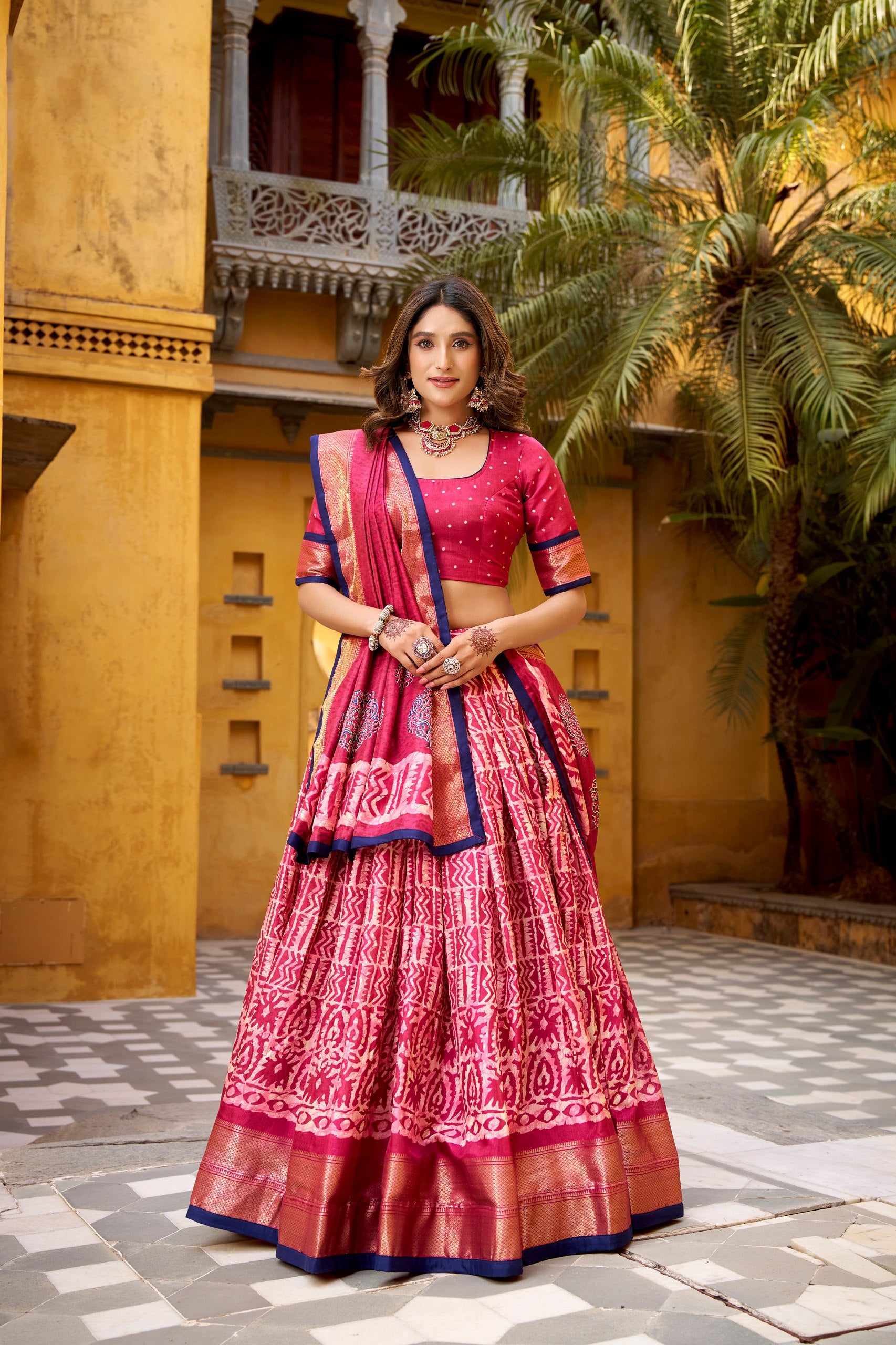 Dola Silk Printed Function Wear Lehenga Choli for Women
