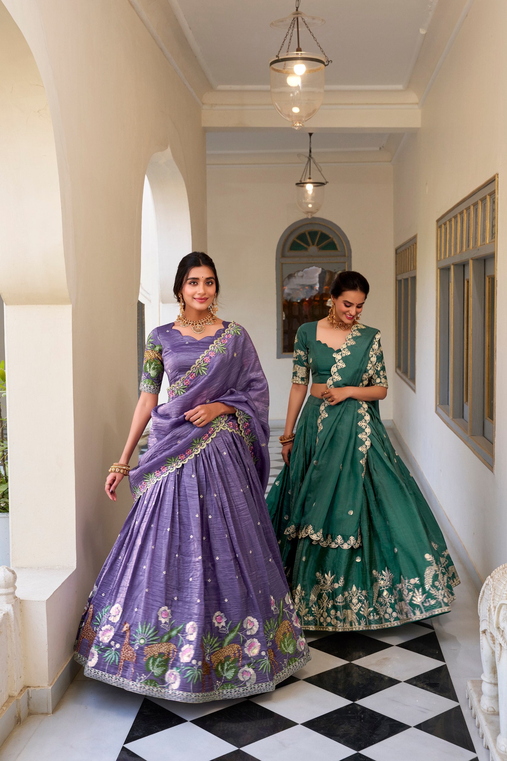 Embroidered Wedding Lehenga Choli With Dupatta