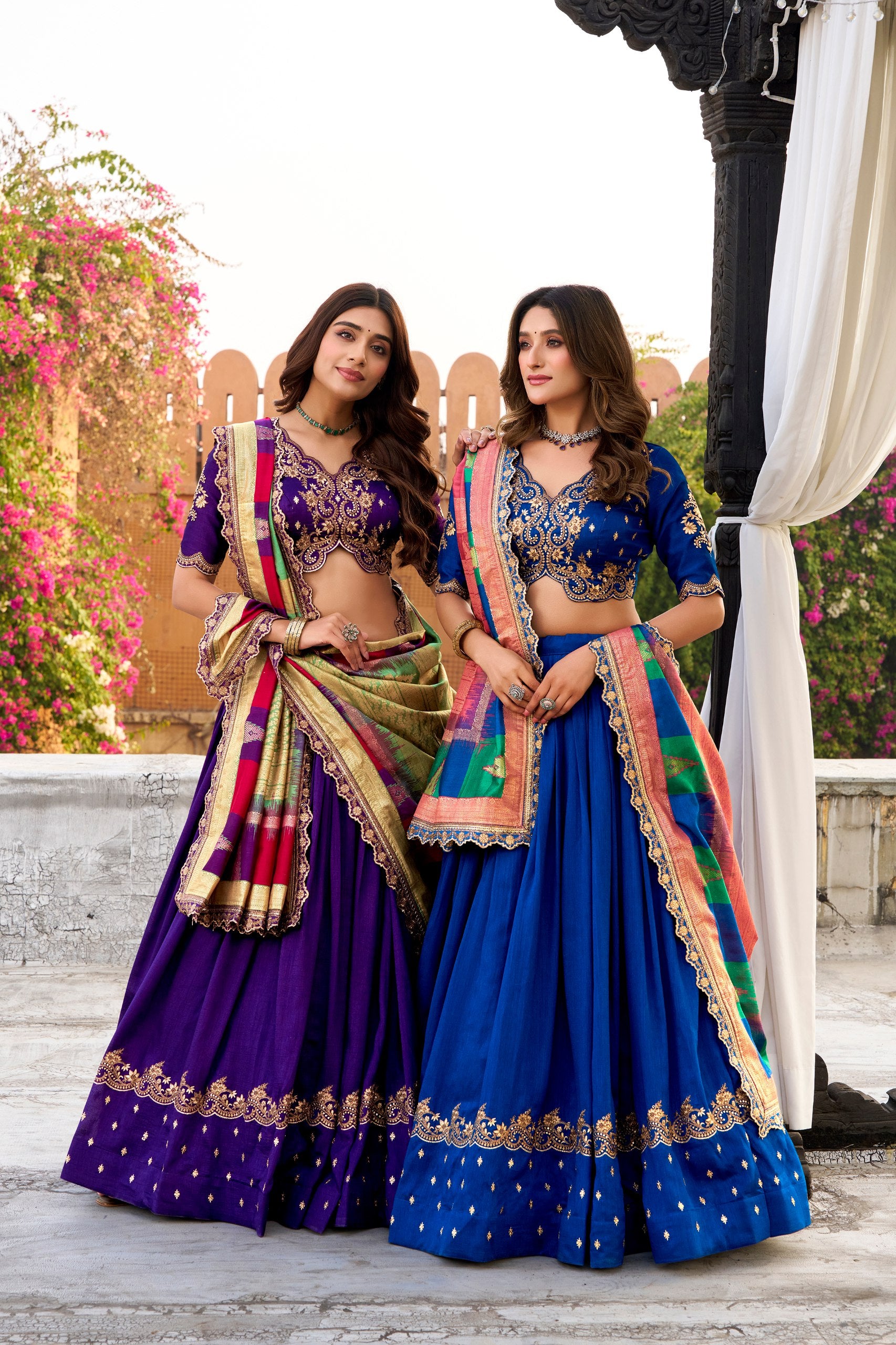 Silk Embroidered Wedding Wear Lehenga Choli for Women