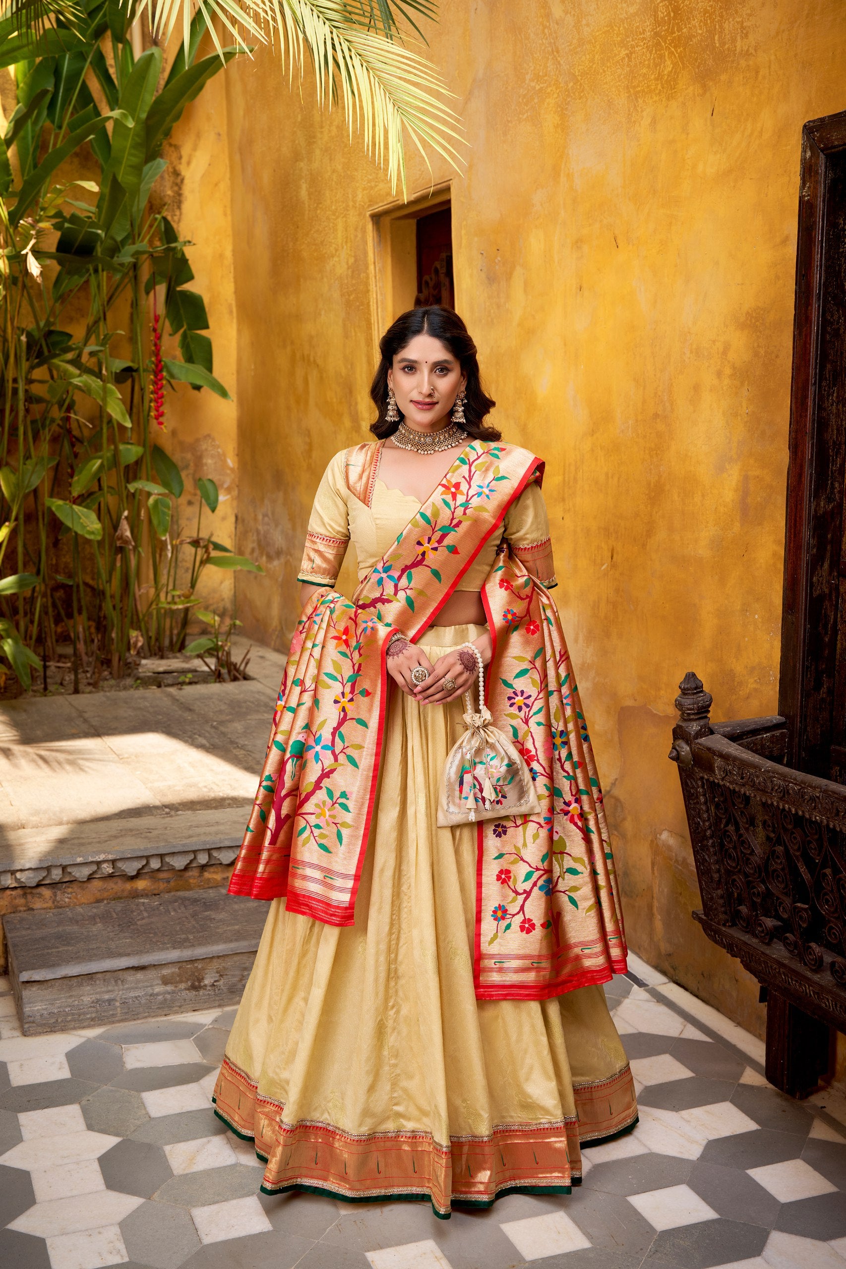 Silk Zari Weaving Function Wear Lehenga Choli