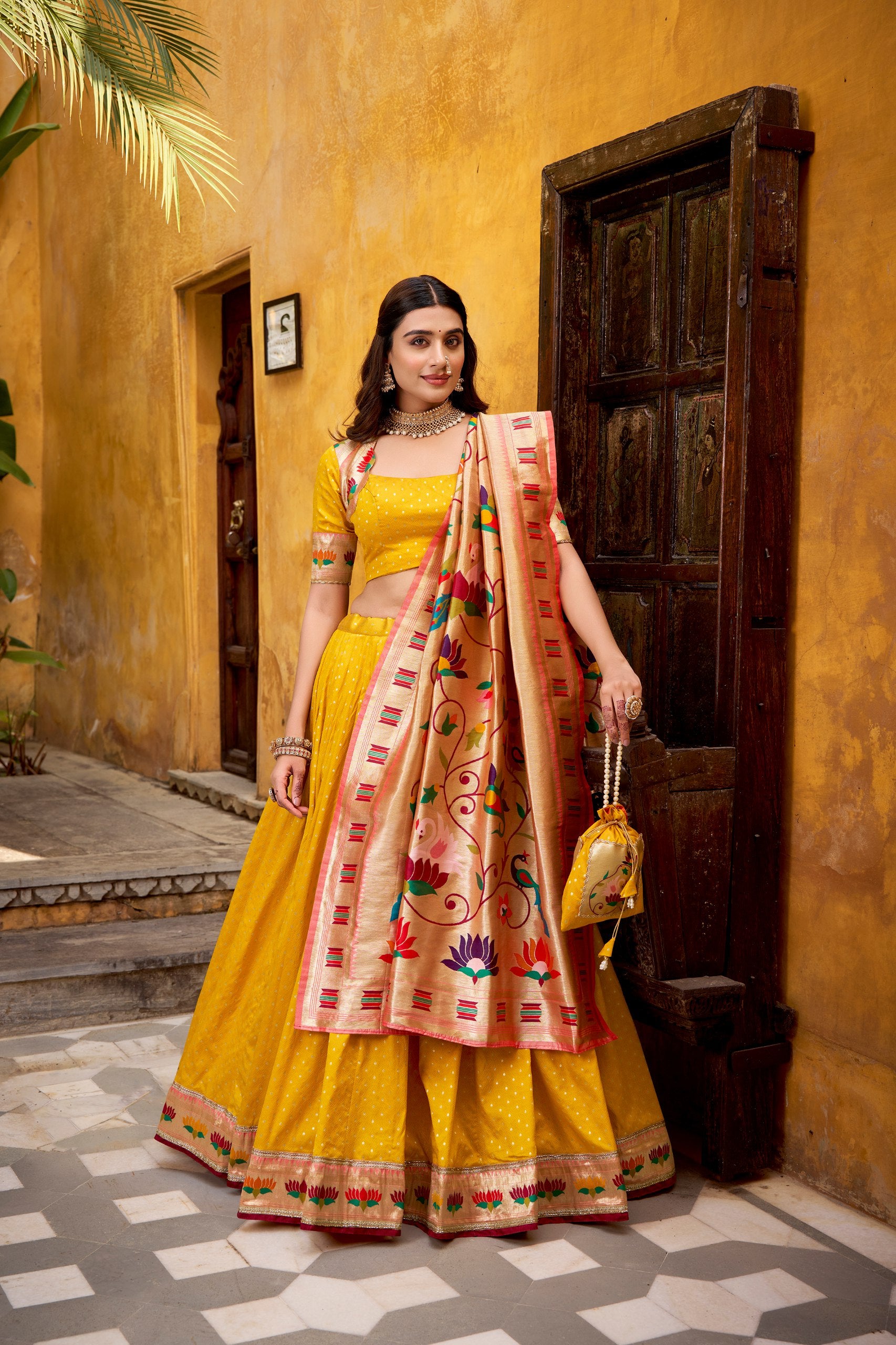 Silk Zari Weaving Function Wear Lehenga Choli