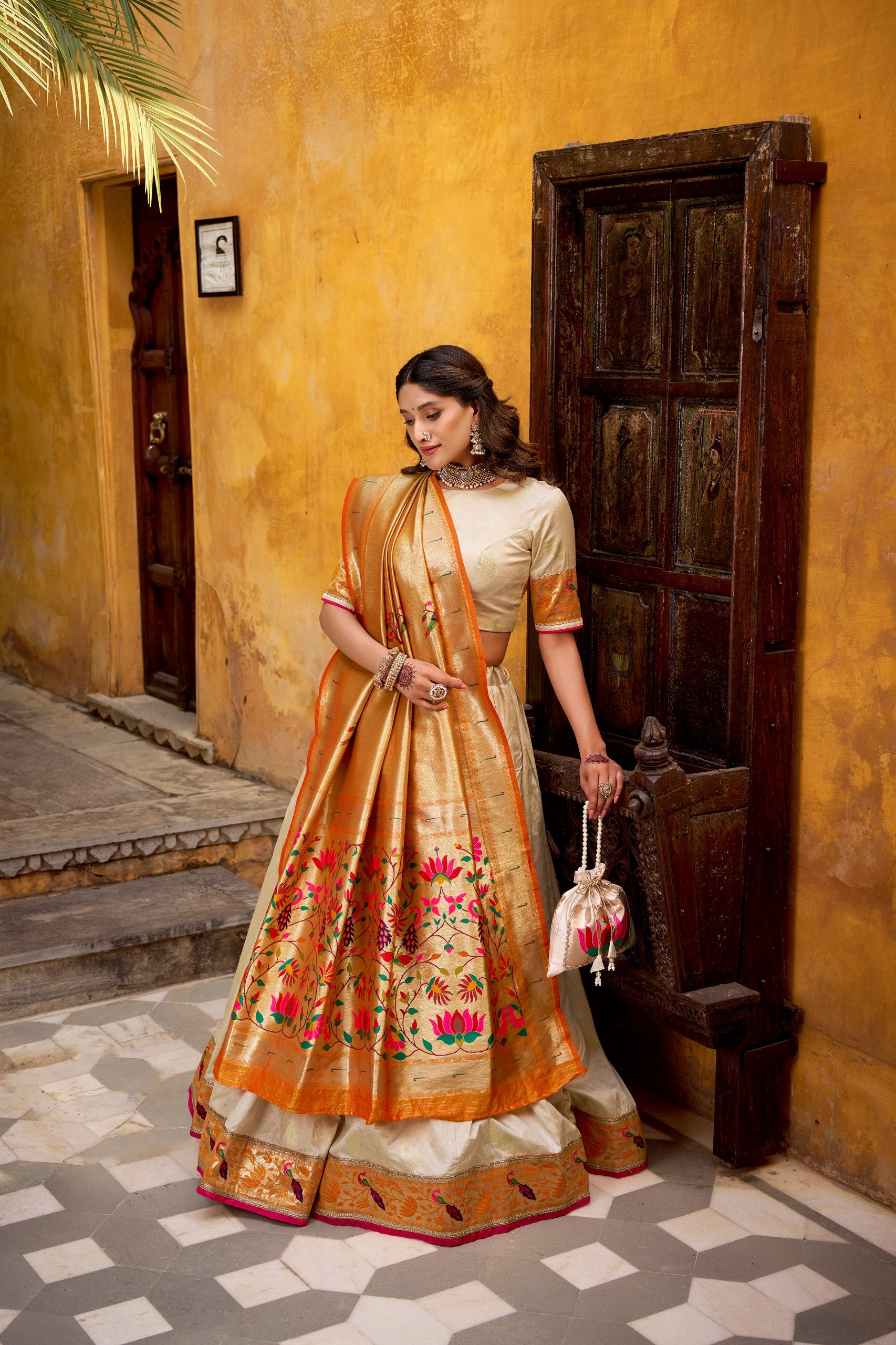 Silk Zari Weaving Function Wear Lehenga Choli