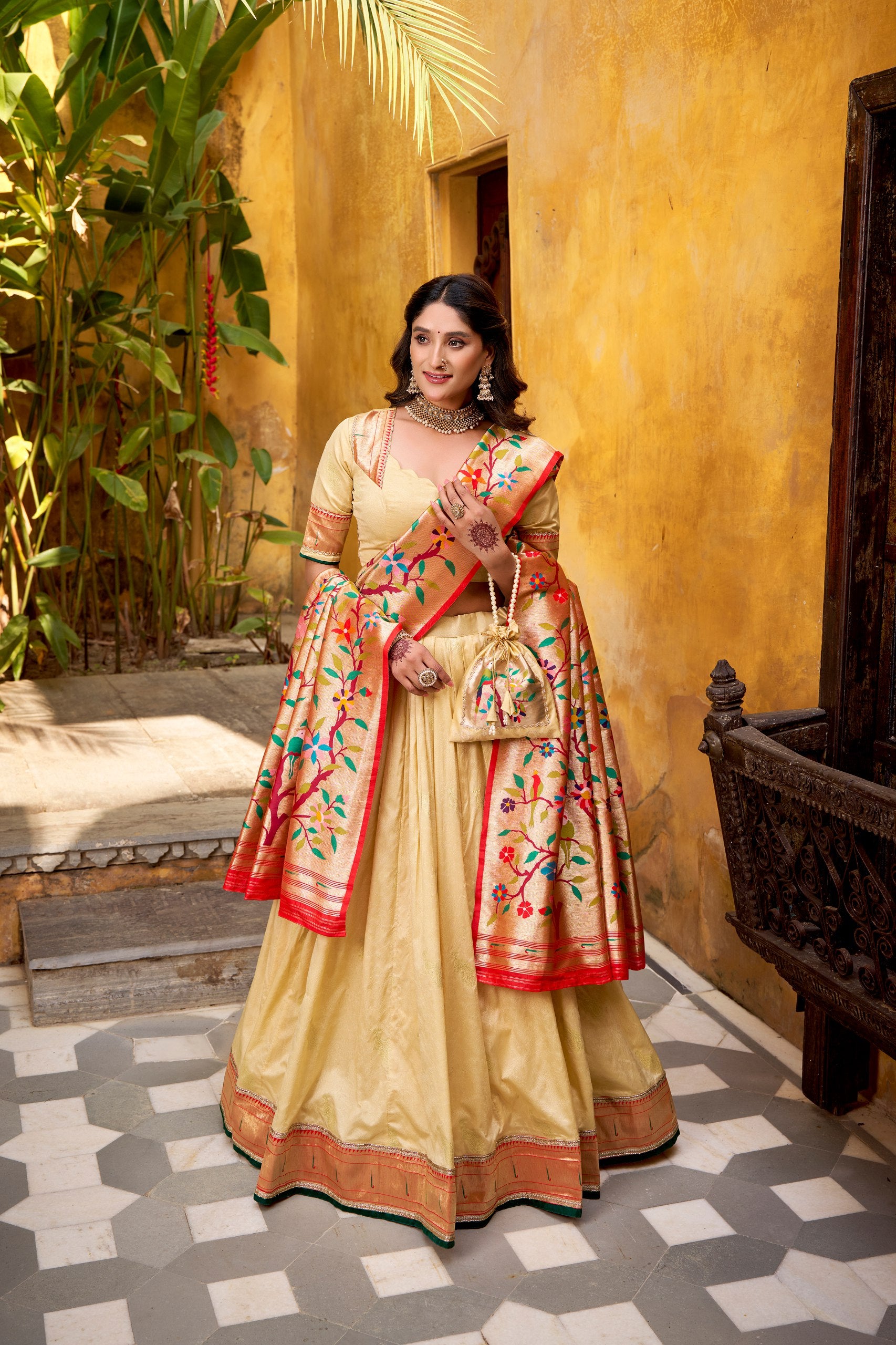 Silk Zari Weaving Function Wear Lehenga Choli