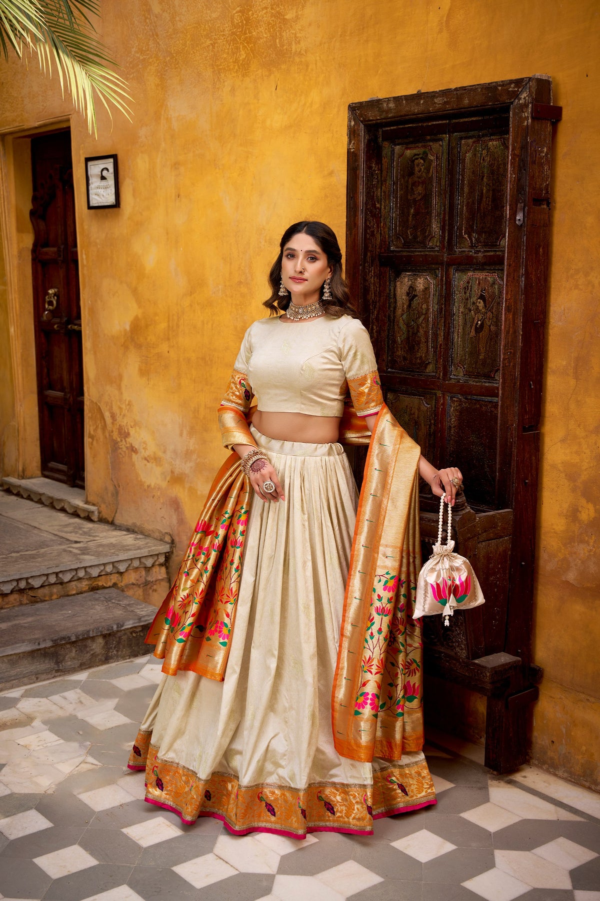 Silk Zari Weaving Function Wear Lehenga Choli