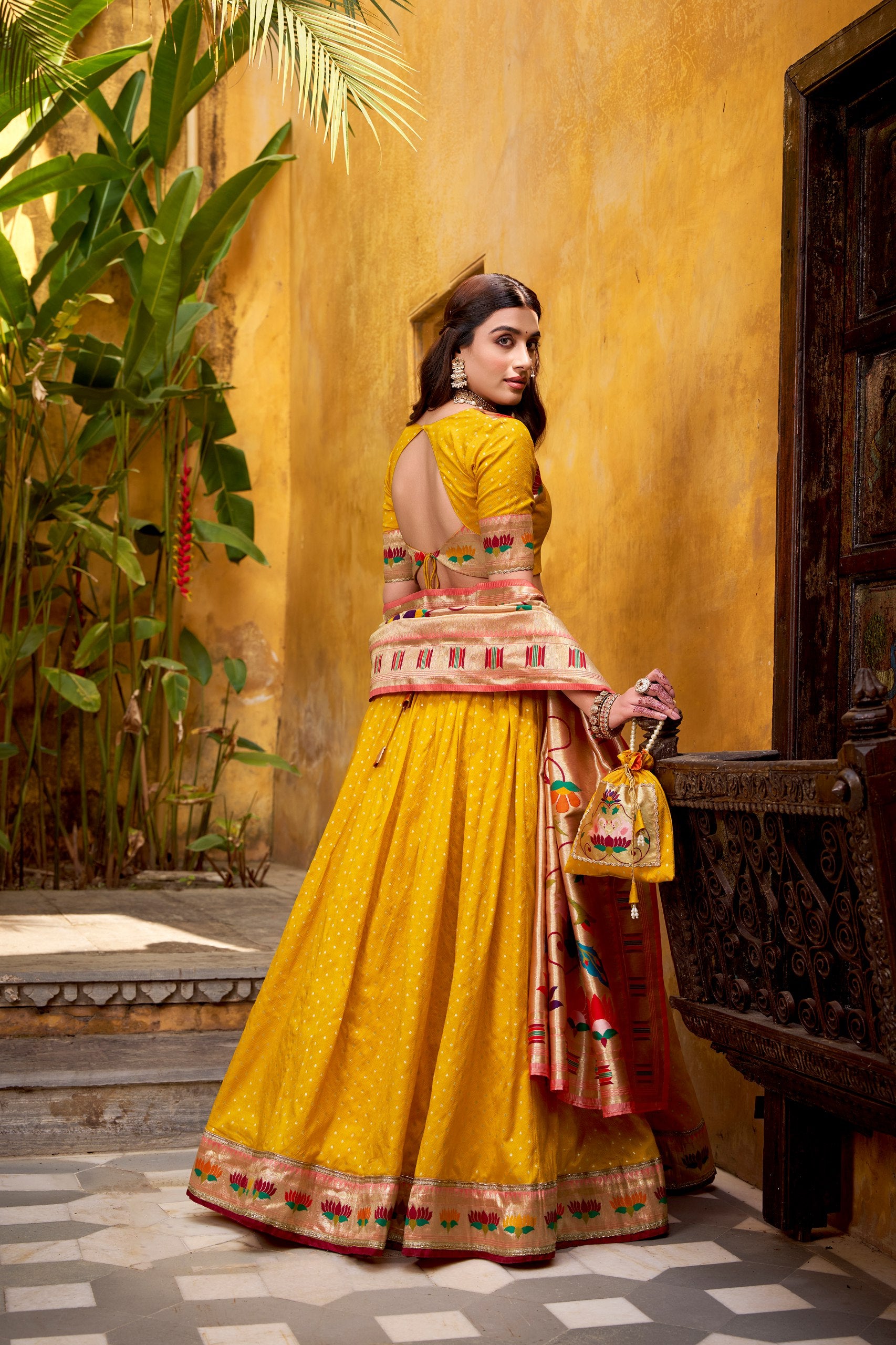 Silk Zari Weaving Function Wear Lehenga Choli