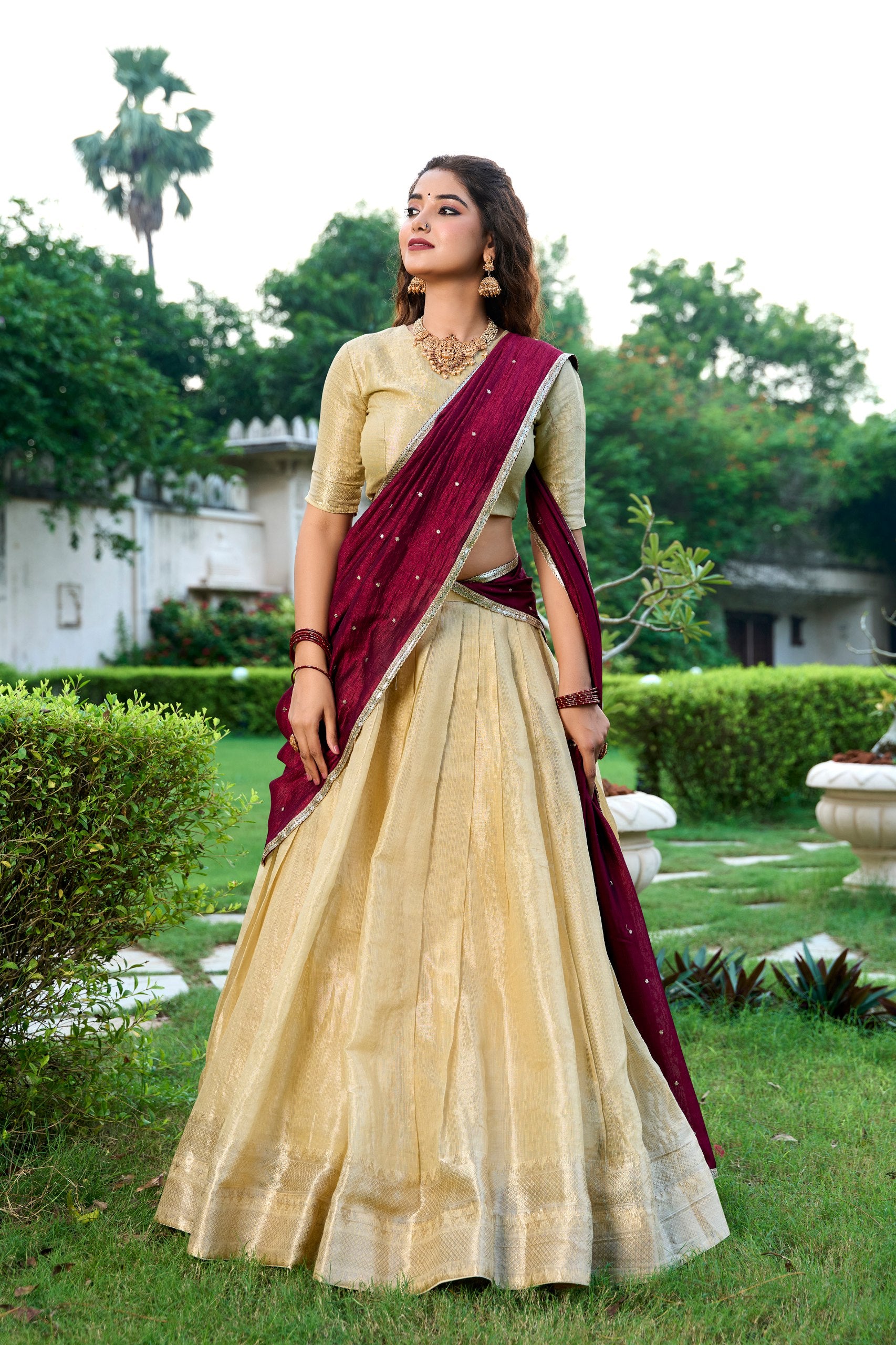 Silk Zari Weaving Function Lehenga Choli With Dupatta