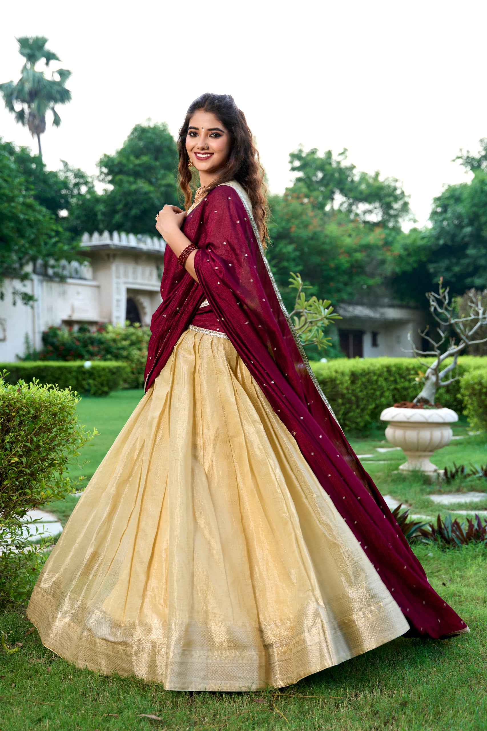 Silk Zari Weaving Function Lehenga Choli With Dupatta