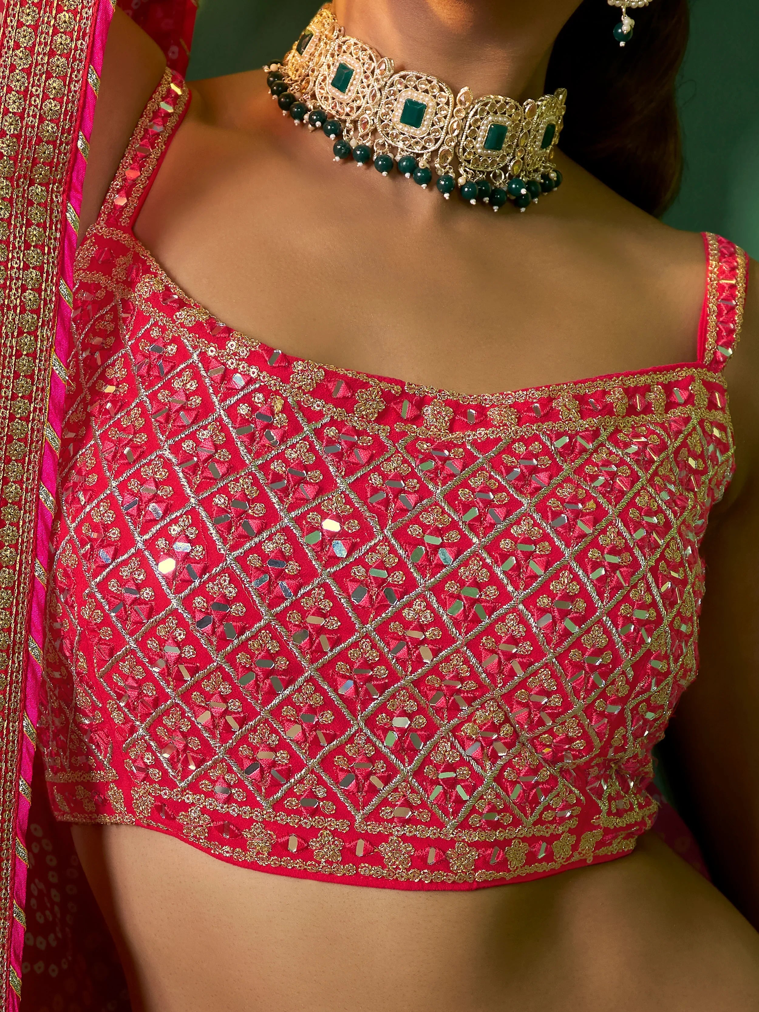 Yellow Sequins Georgette Haldi Lehenga Choli with Dupatta for Women