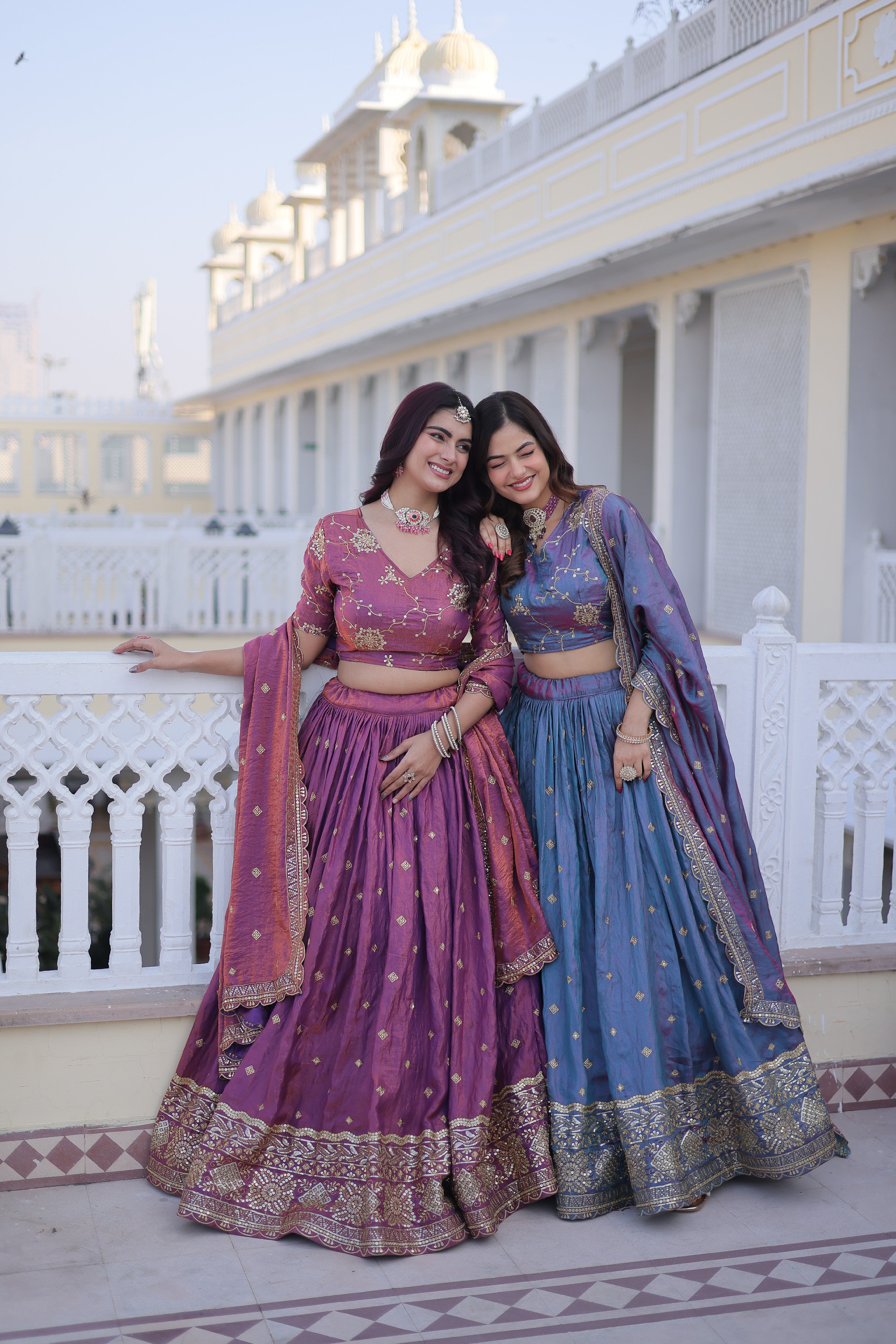 Silk Zari Embroidered Festival Lehenga Choli for Women