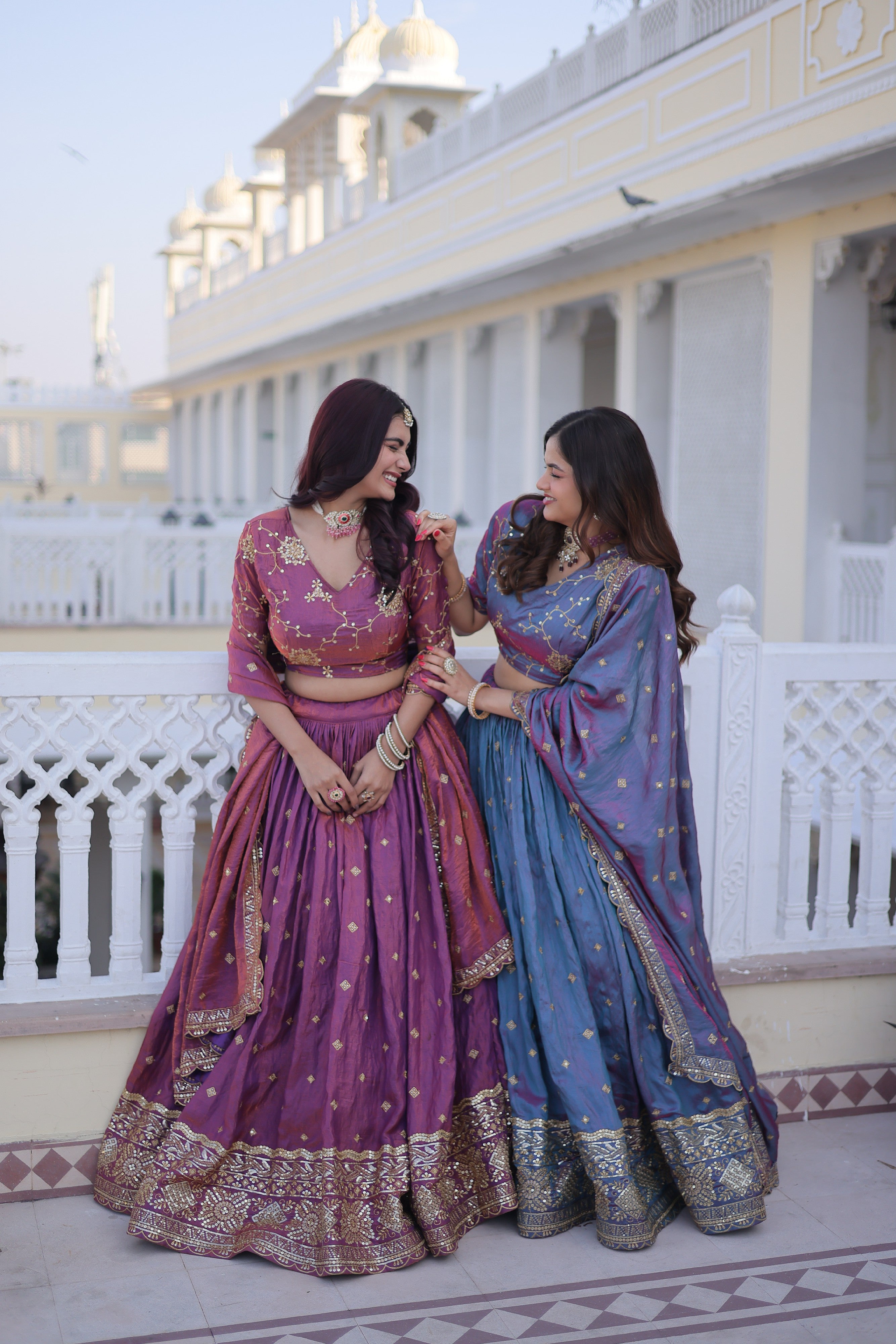Silk Zari Embroidered Festival Lehenga Choli for Women