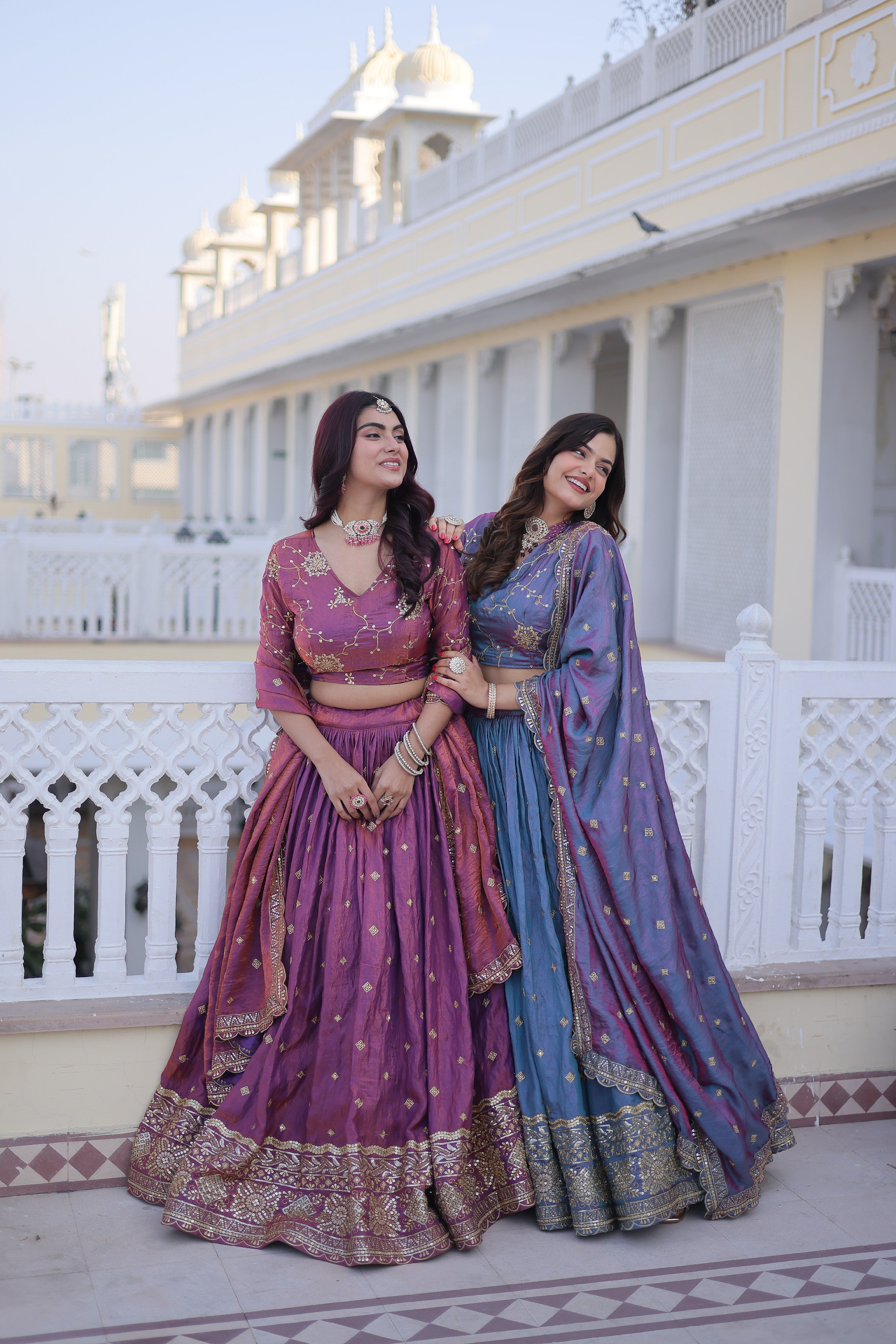 Silk Zari Embroidered Festival Lehenga Choli for Women