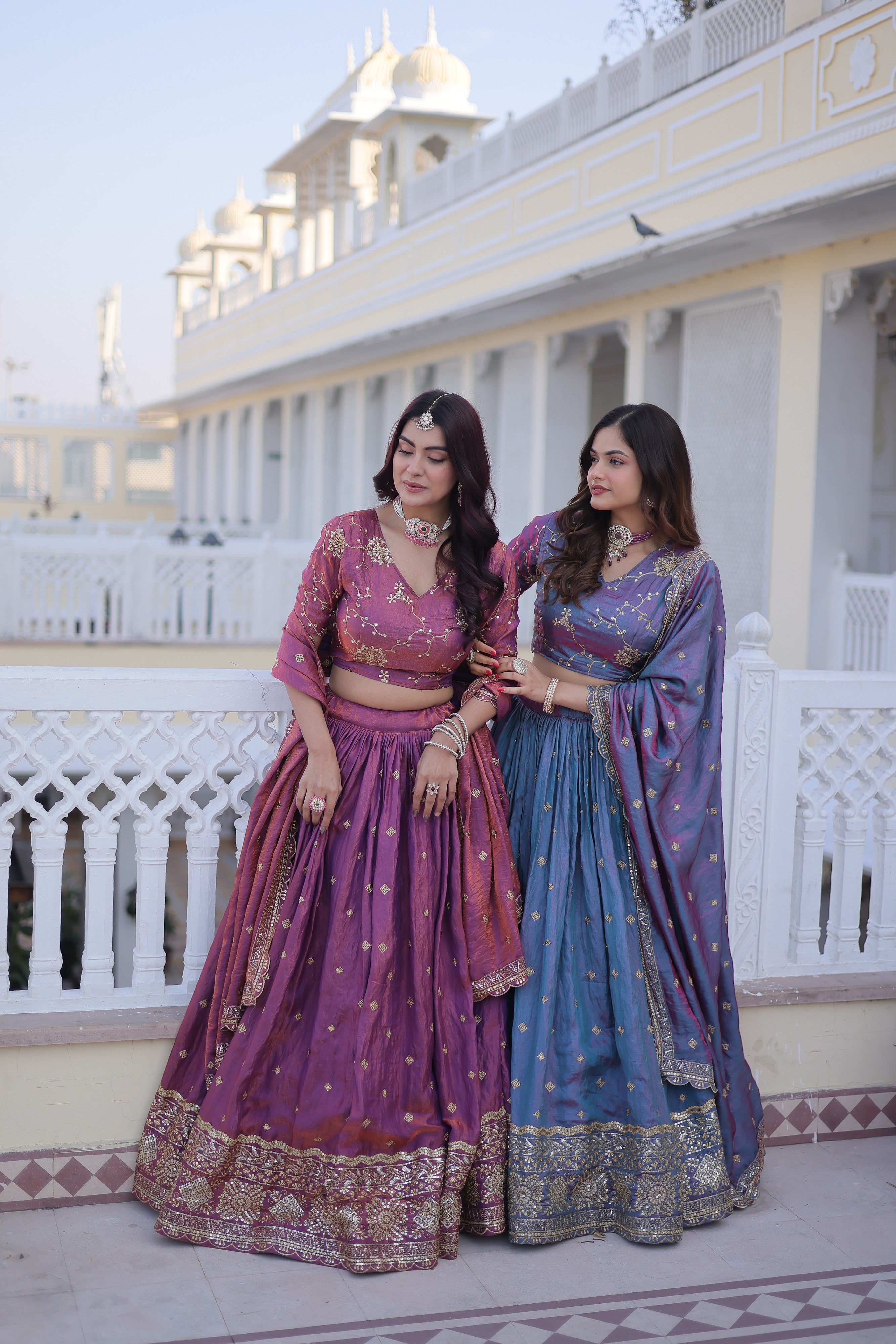 Silk Zari Embroidered Festival Lehenga Choli for Women