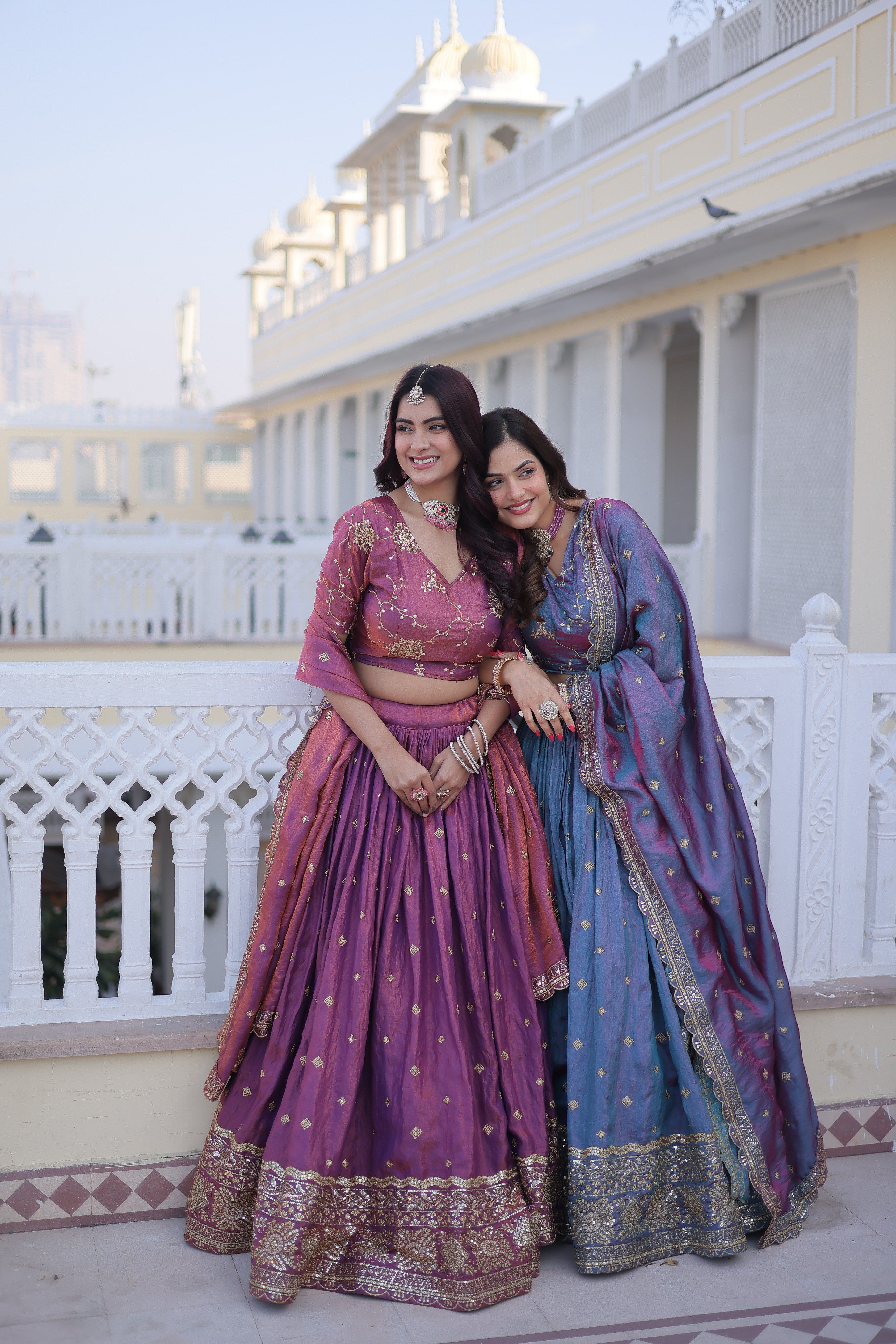 Silk Zari Embroidered Festival Lehenga Choli for Women