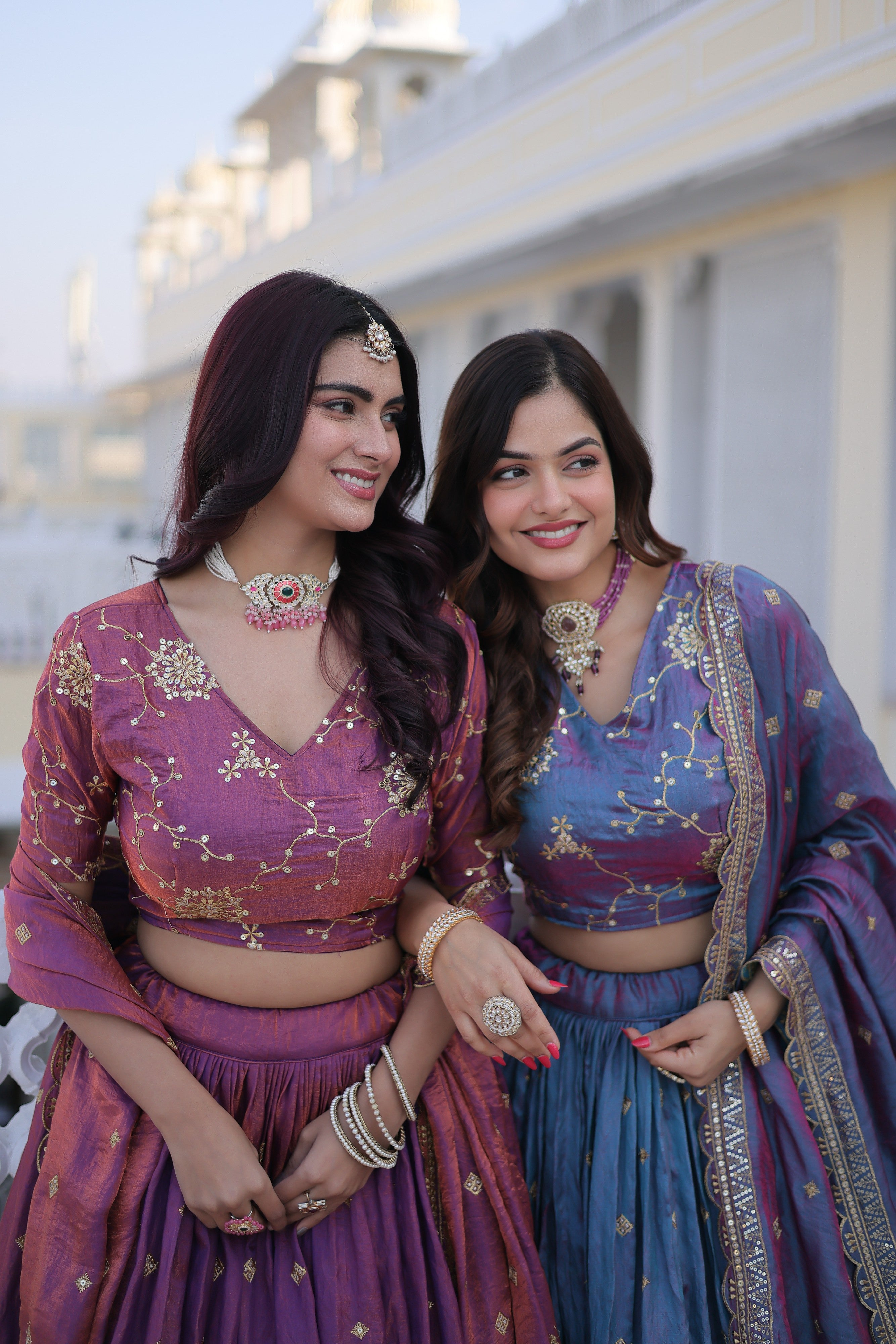 Silk Zari Embroidered Festival Lehenga Choli for Women