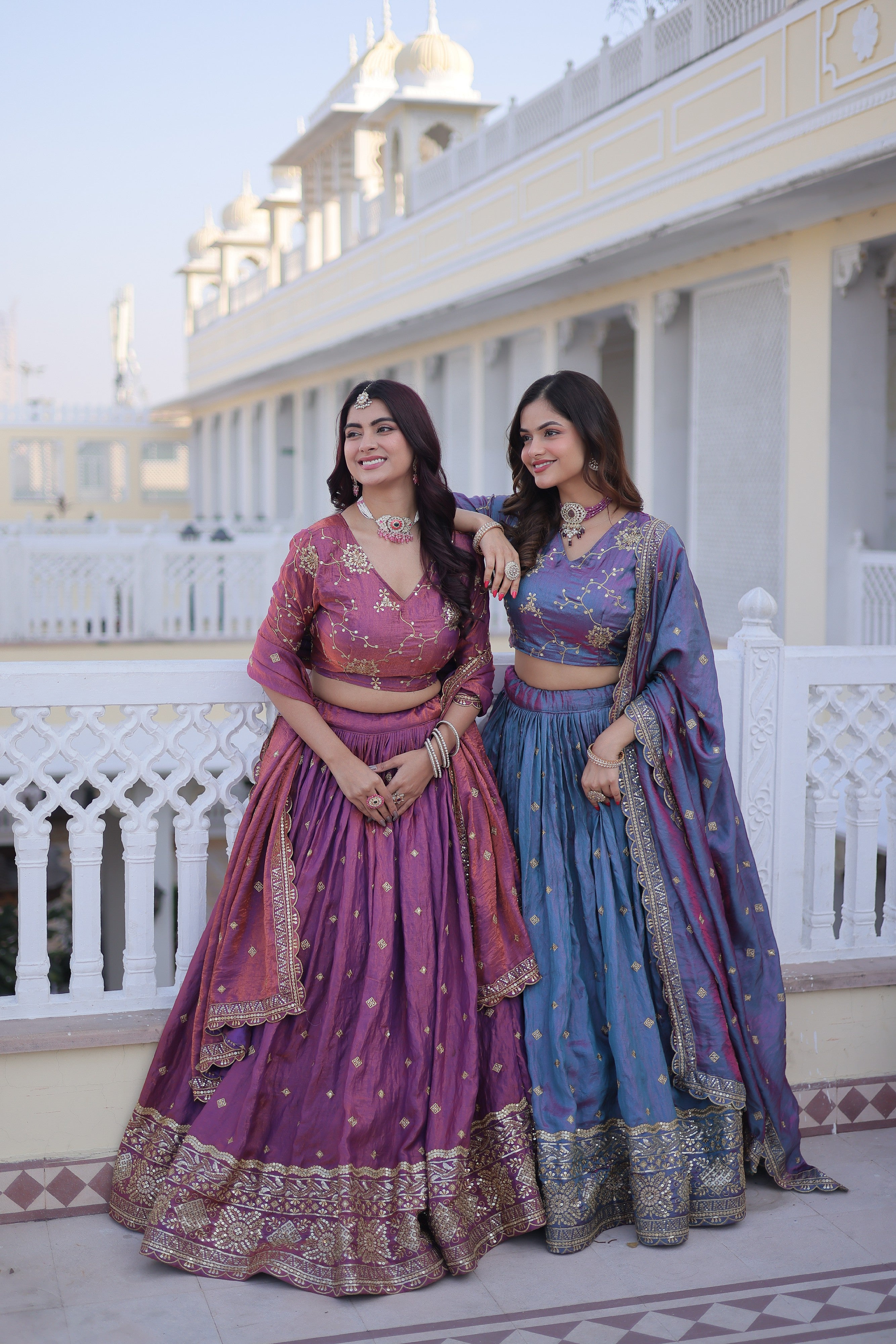 Silk Zari Embroidered Festival Lehenga Choli for Women