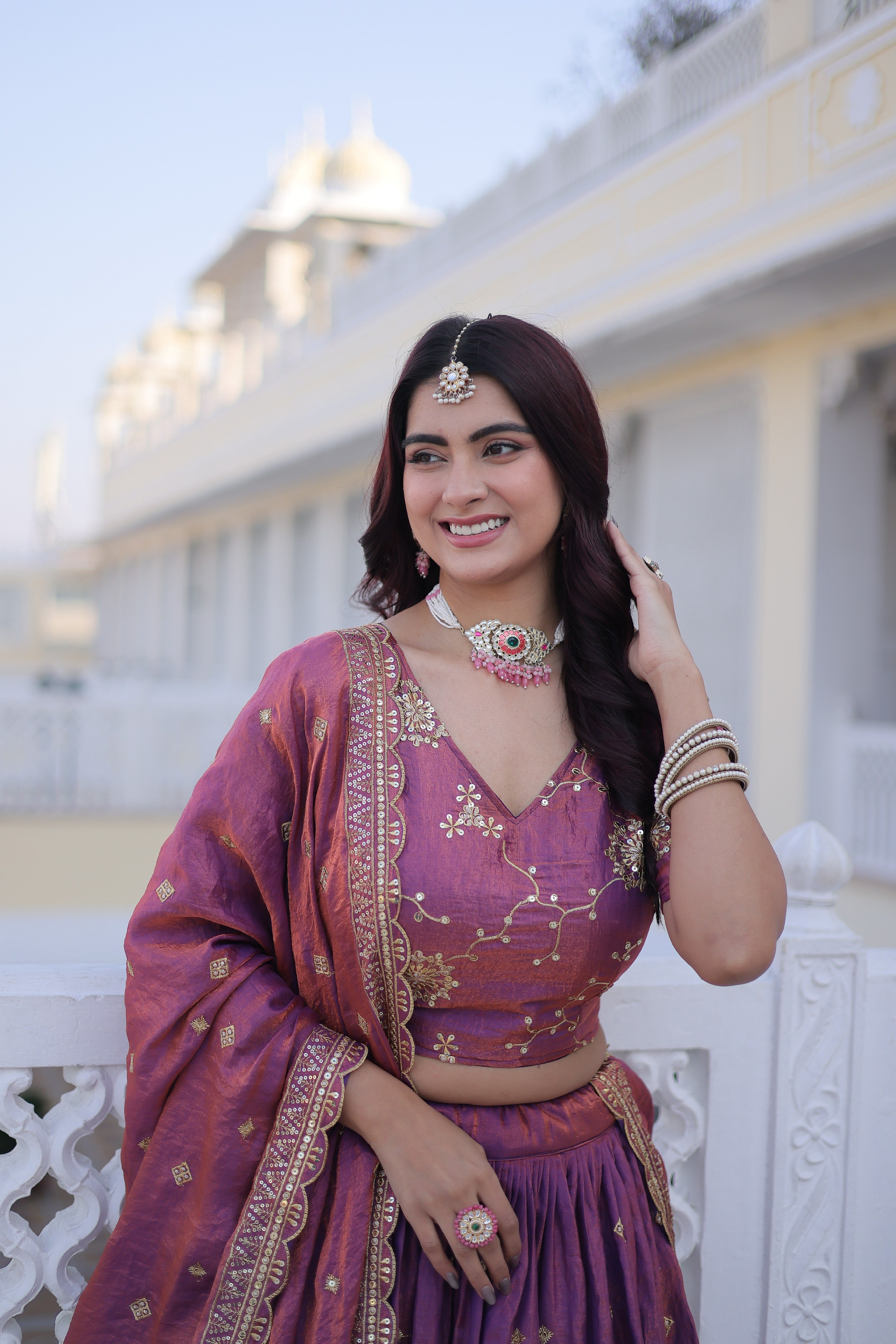 Silk Zari Embroidered Festival Lehenga Choli for Women
