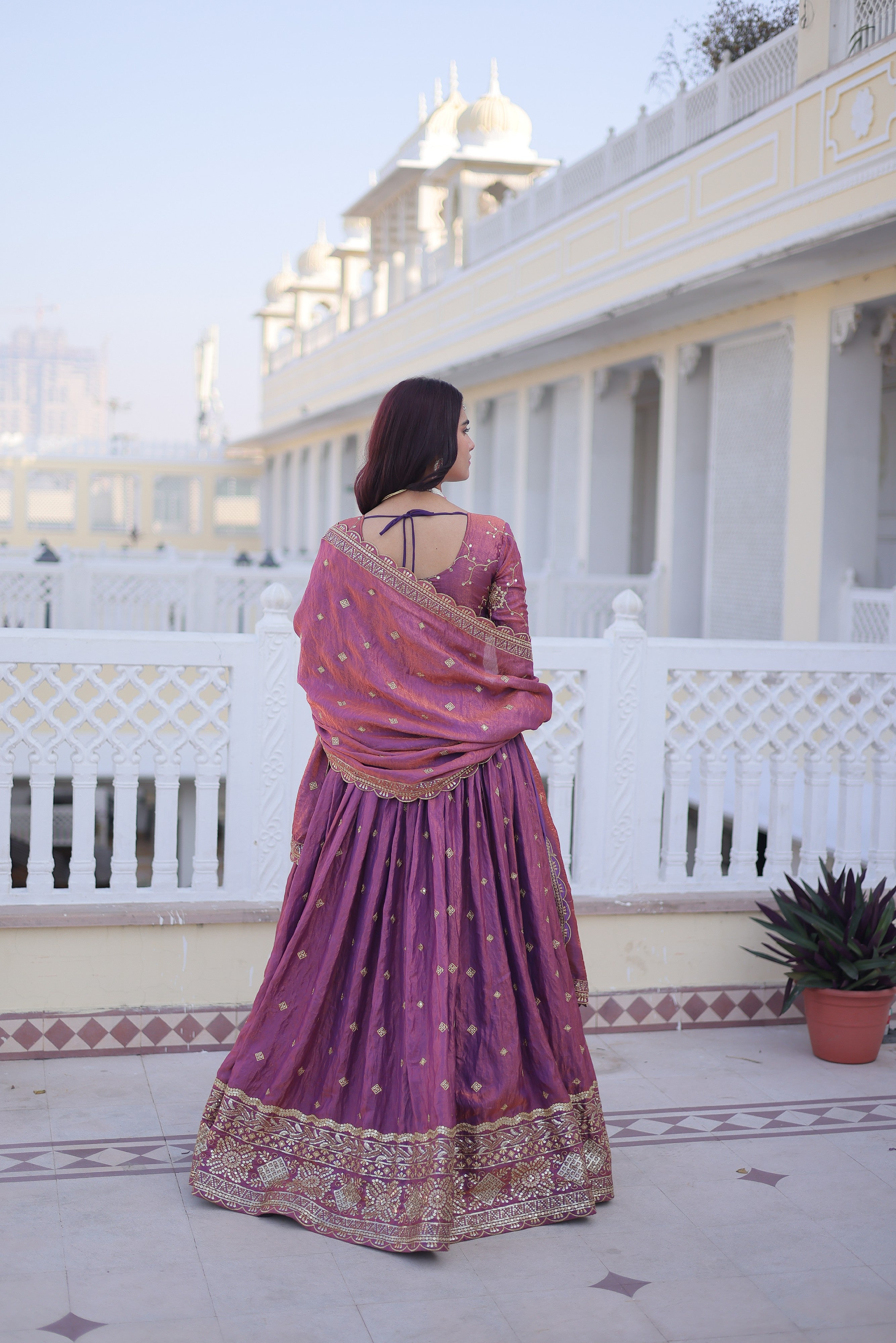 Silk Zari Embroidered Festival Lehenga Choli for Women