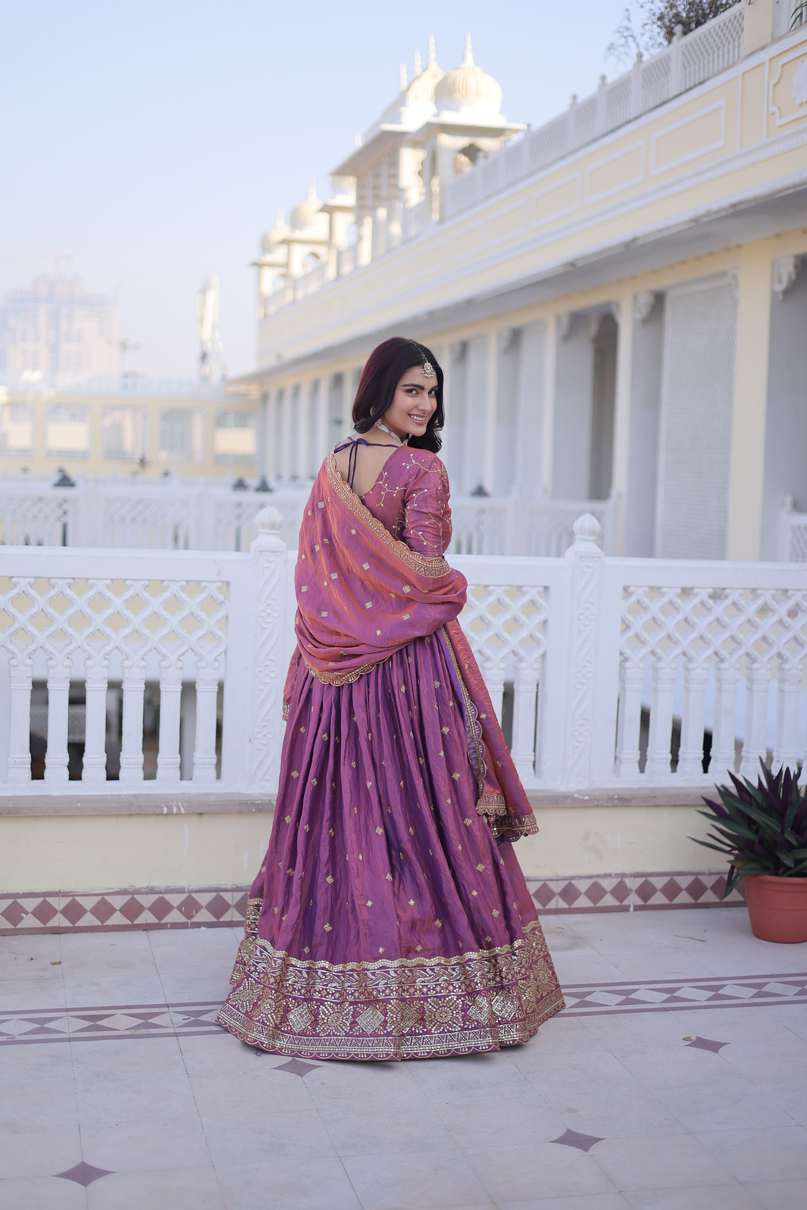 Silk Zari Embroidered Festival Lehenga Choli for Women
