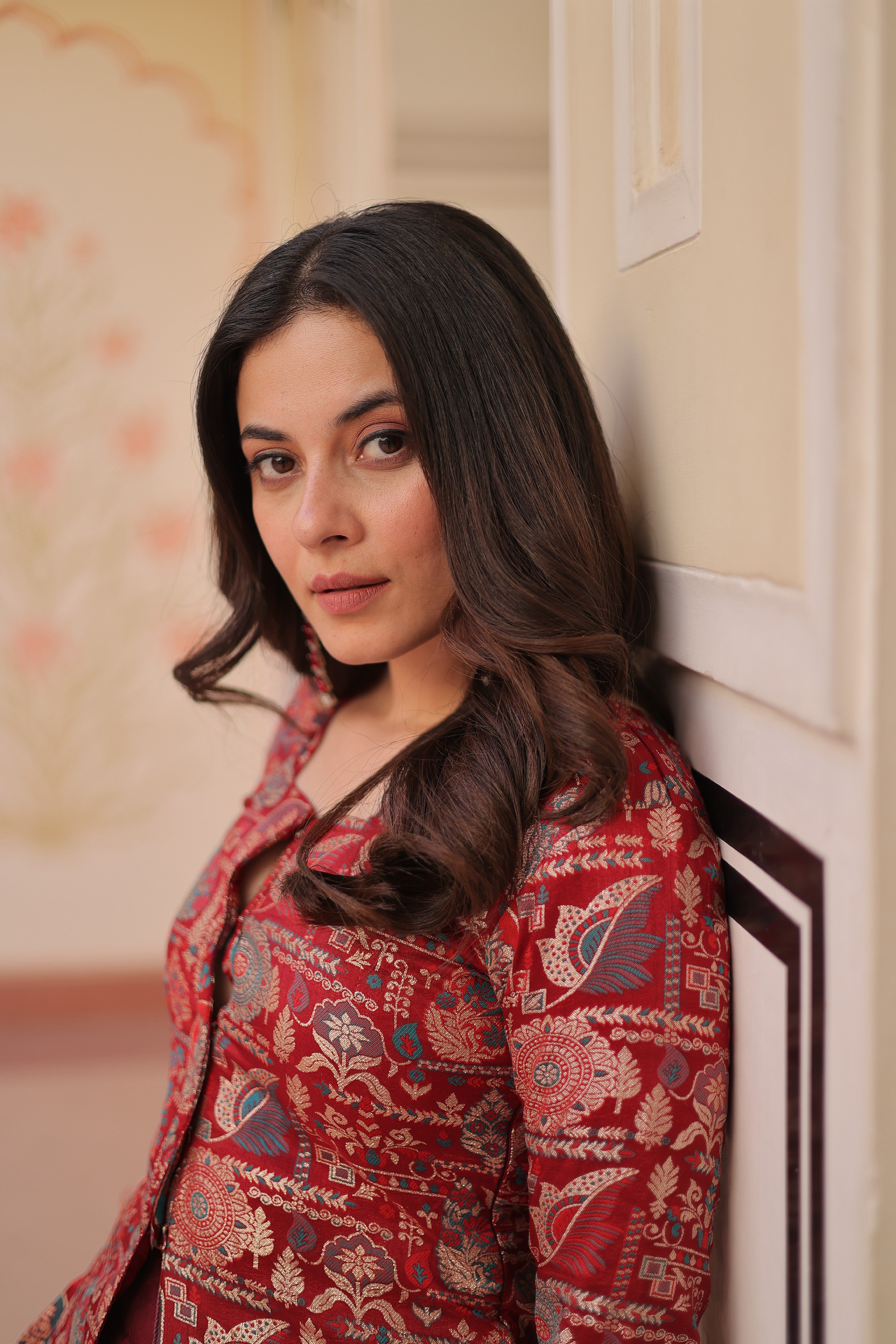 Silk Zari Weaving Bridesmaids Lehenga With Jacket