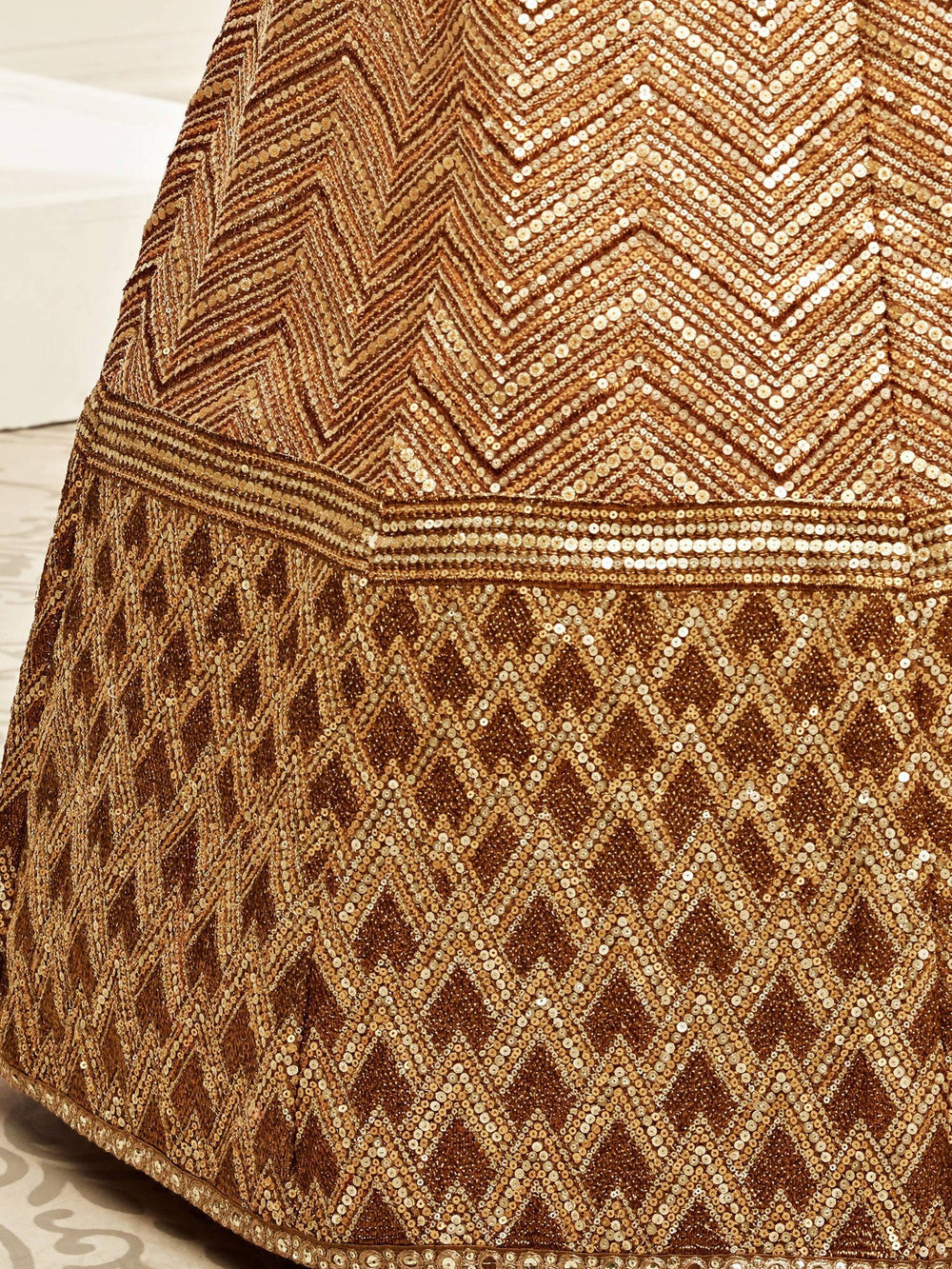 Silk lehenga choli with embroidery sequins work for wedding and festive occasions