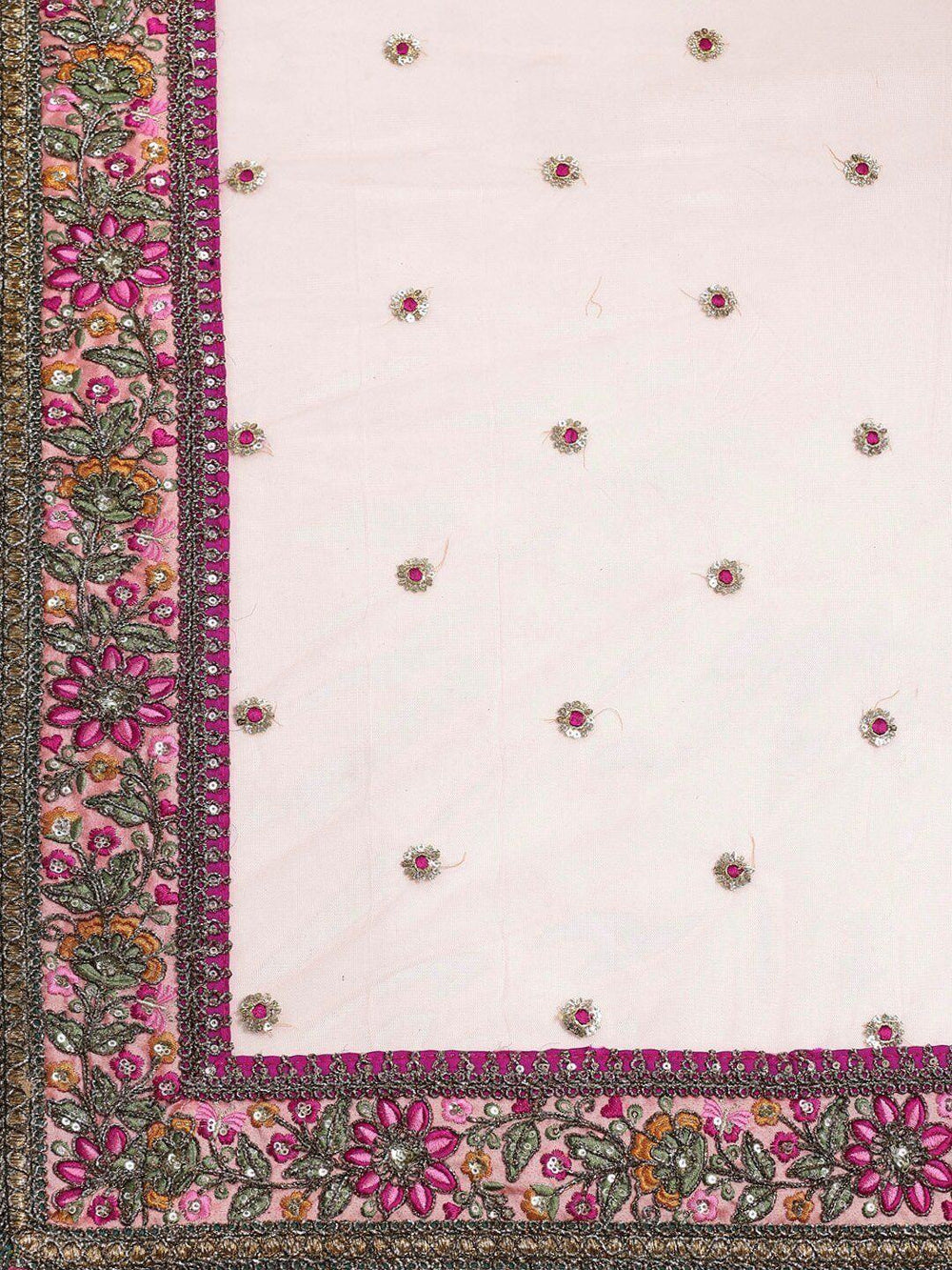 Taffeta bridal lehenga choli with zari dori thread embroidery work for wedding