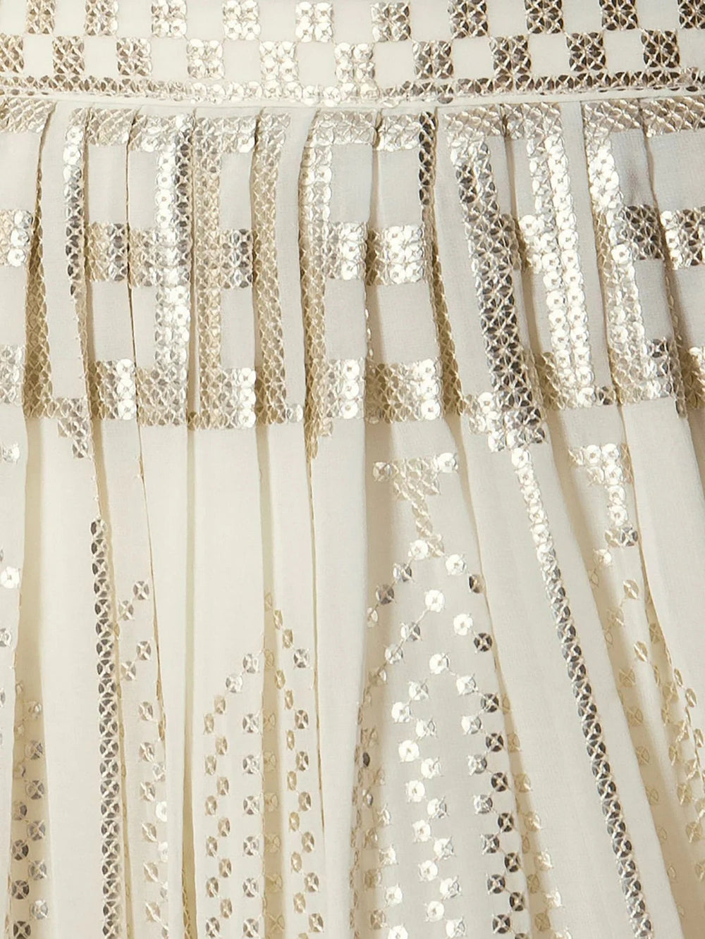 White Sequins Georgette Event Wear Lehenga Choli with Dupatta