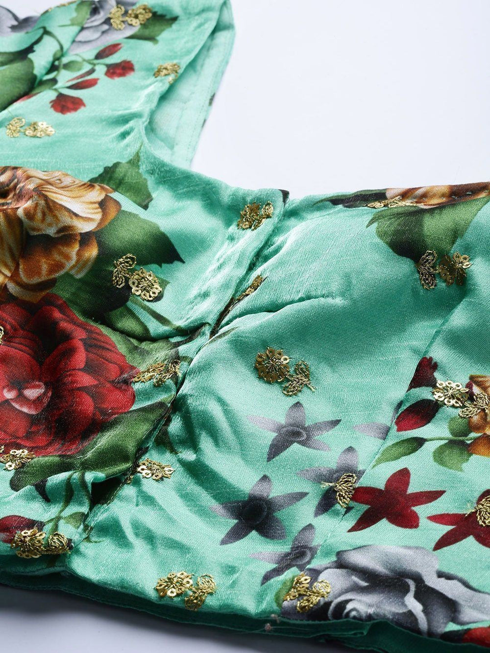 digital printed silk lehenga choli with dupatta for wedding and engagement wear