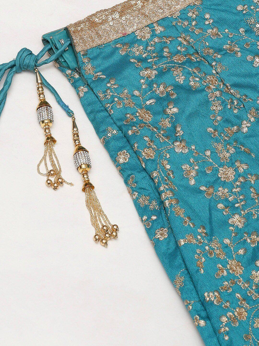 Art silk lehenga choli with embroidery sequin zari work for wedding and party wear