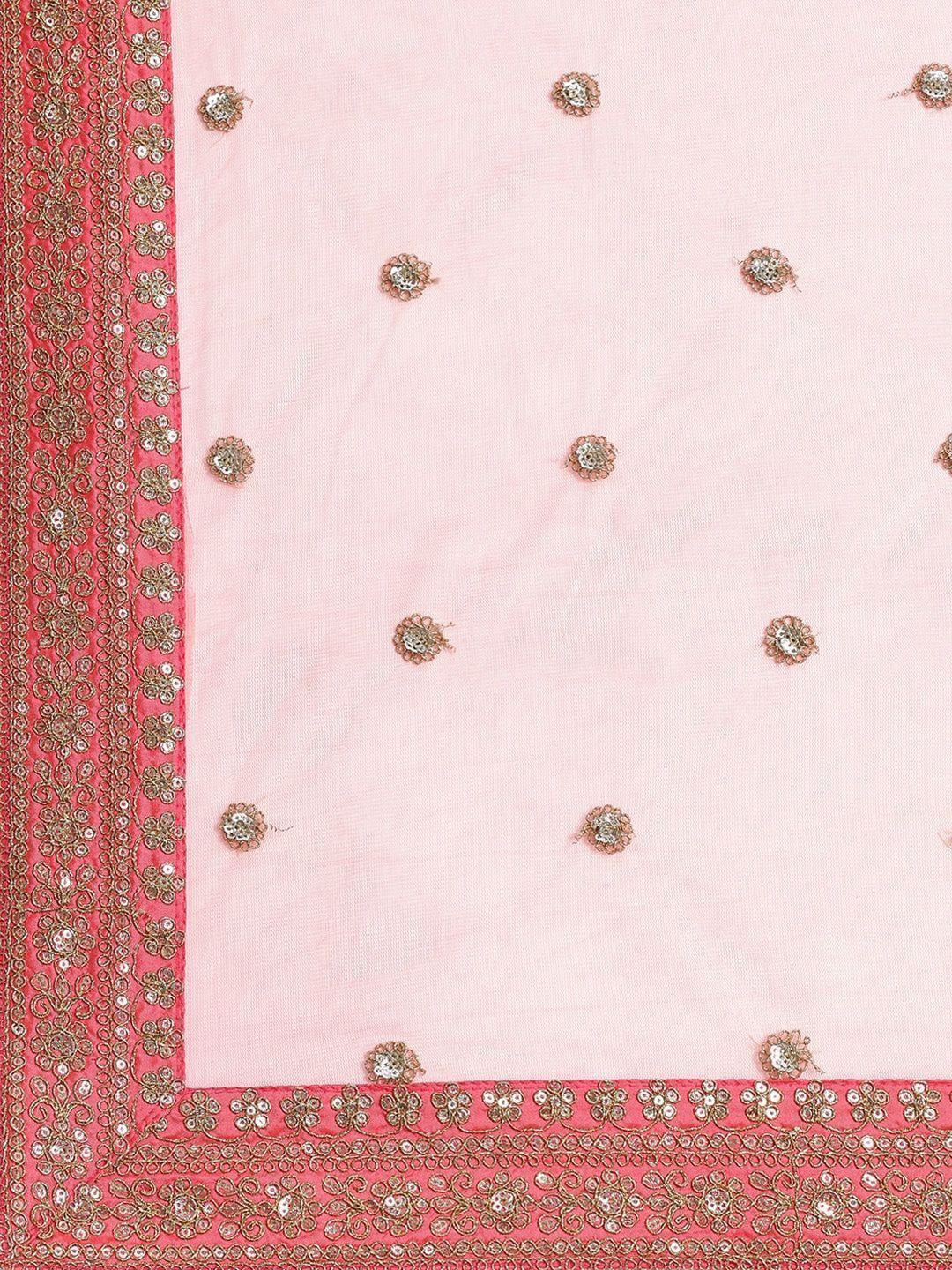 Taffeta lehenga choli with sequins embroidery and zari work for wedding occasions